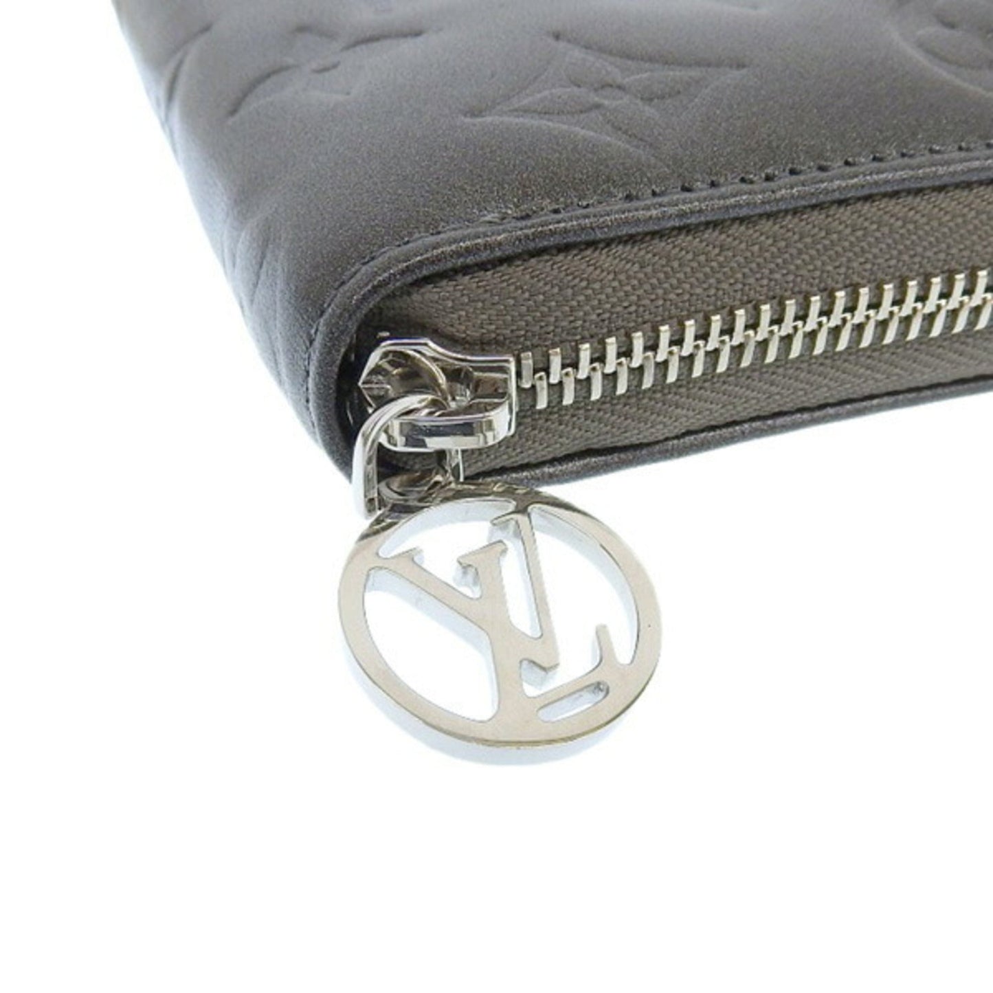 LOUIS VUITTON Monogram Zippy Long Wallet M81763 Gray Ladies
