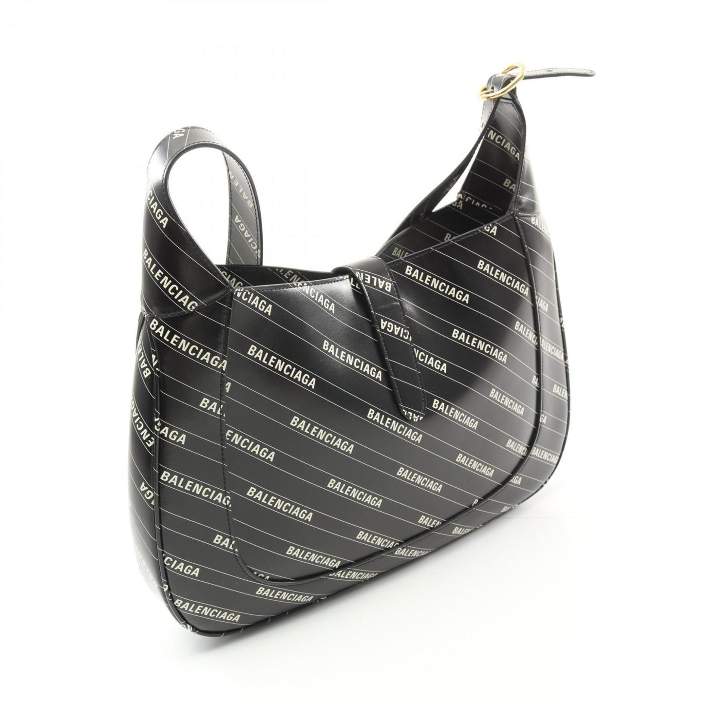 Gucci Black White Leather Shoulder Bag