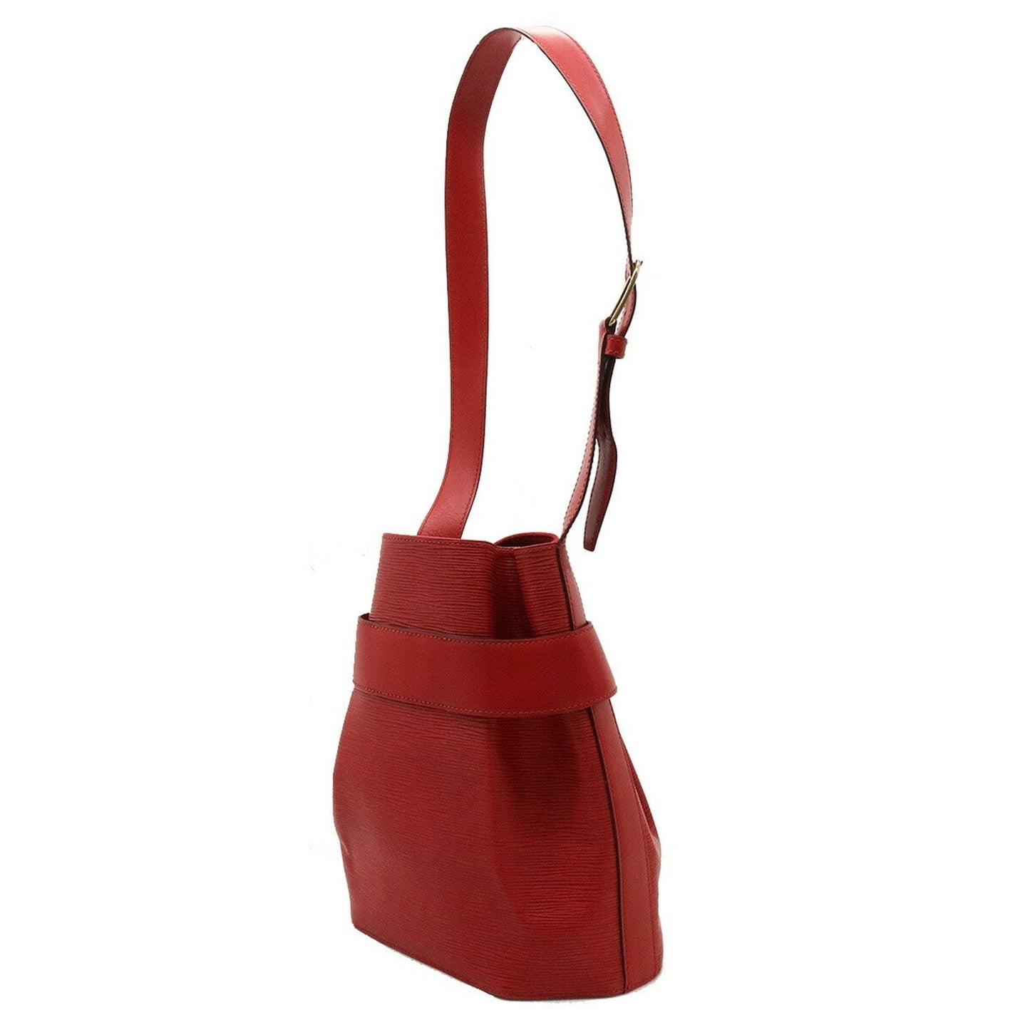LOUIS VUITTON Epi Sac De Paul PM Shoulder Bag Castilian Red M80207