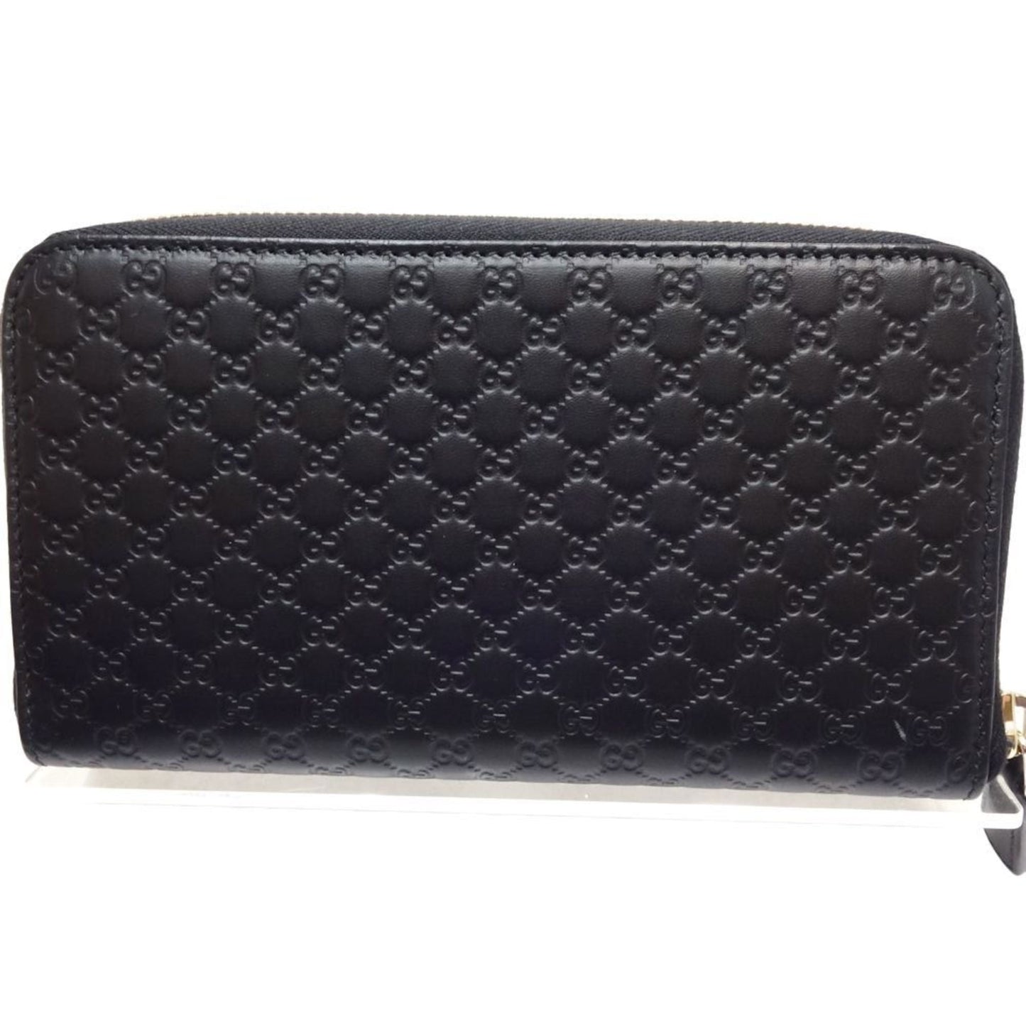 Gucci Black Leather Long Wallet (Bi-Fold)