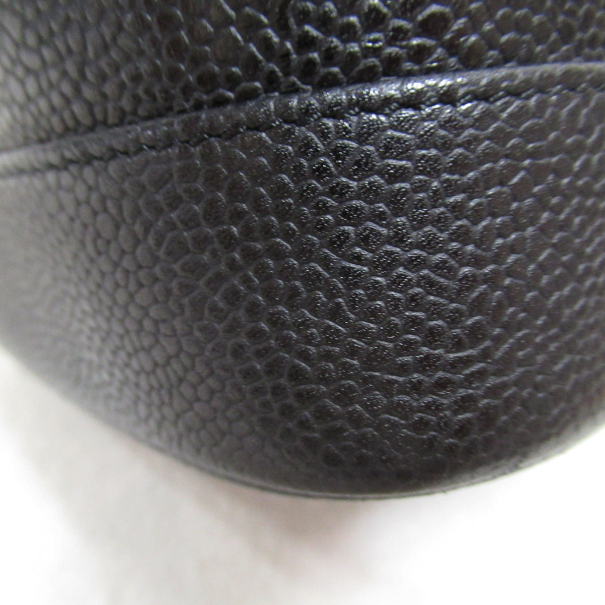 CHANEL Vertical Vanity Handbag Black Caviar Skin (Grained Calf)