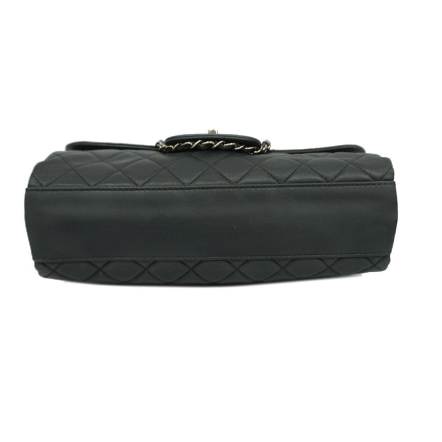 Chanel Shoulder Bag Matelasse W Chain Lambskin Black Women's