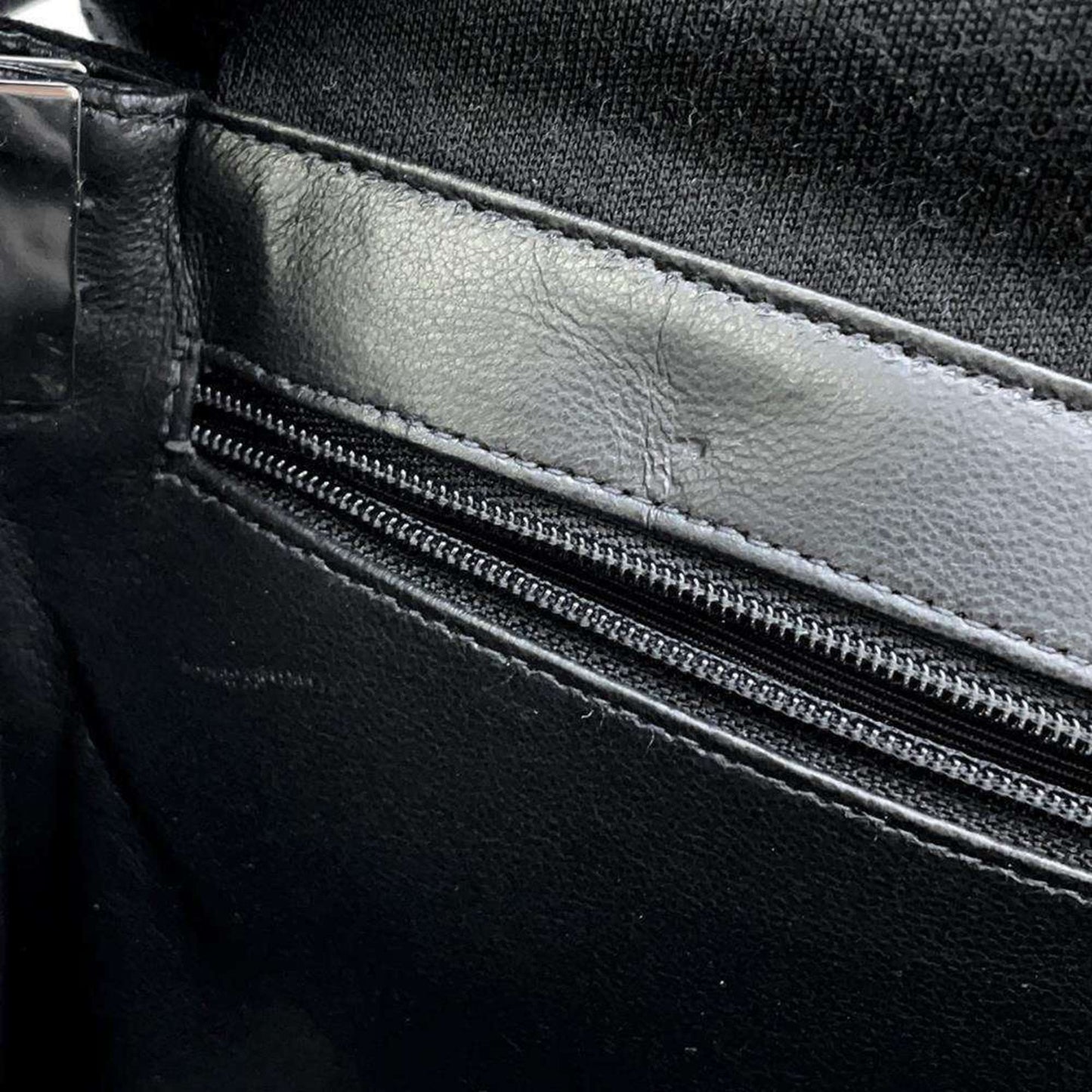 Chanel Shoulder Bag Double Face Matelasse Coco Mark Cotton CHANEL Black