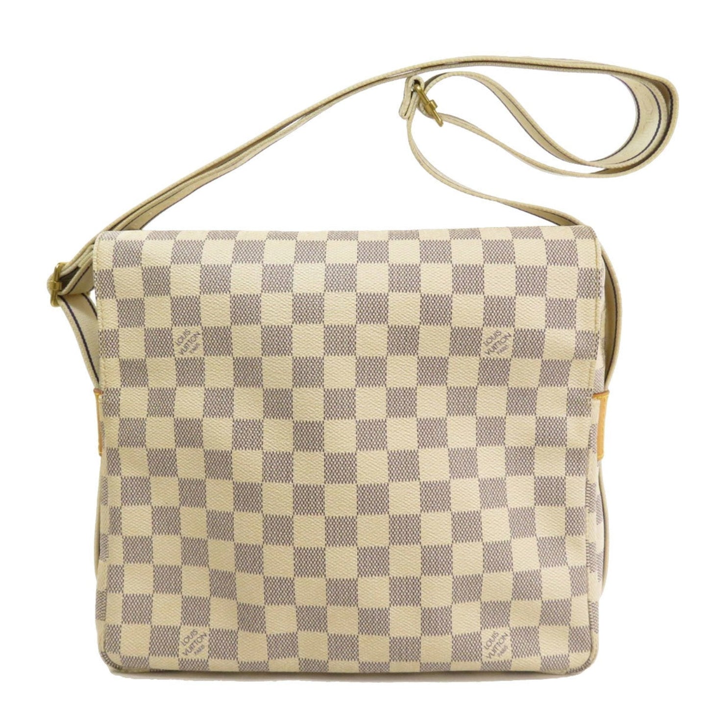 Louis Vuitton N51189 Naviglio Damier Azul Shoulder Bag Canvas Ladies