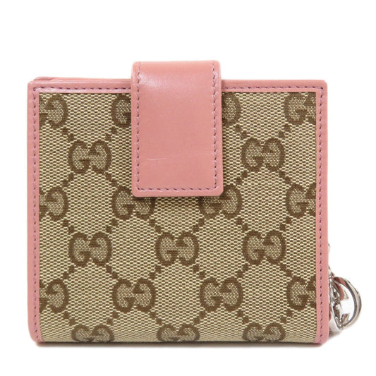 Gucci 233021 GG bi-fold wallet canvas ladies