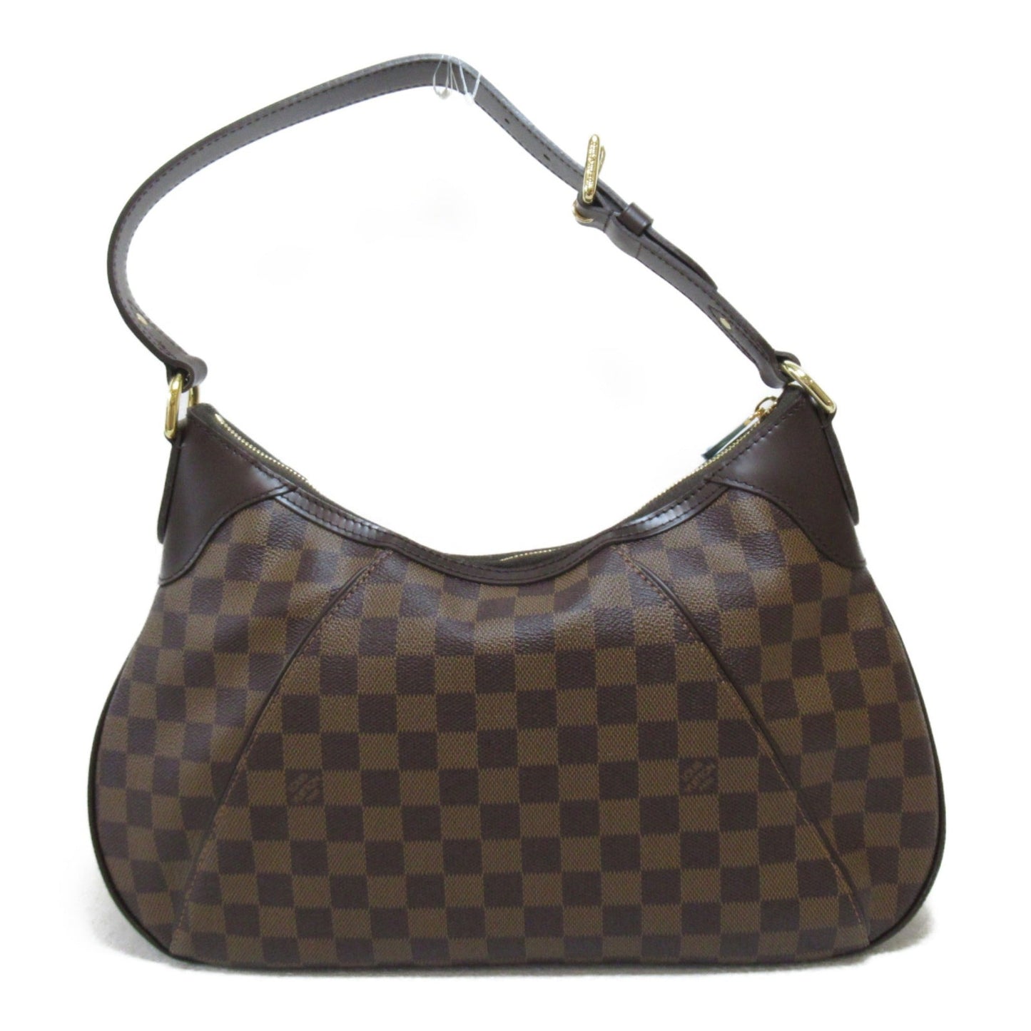 LOUIS VUITTON Thames GM Shoulder Bag Brown Ebene Damier PVC coated canvas N48181
