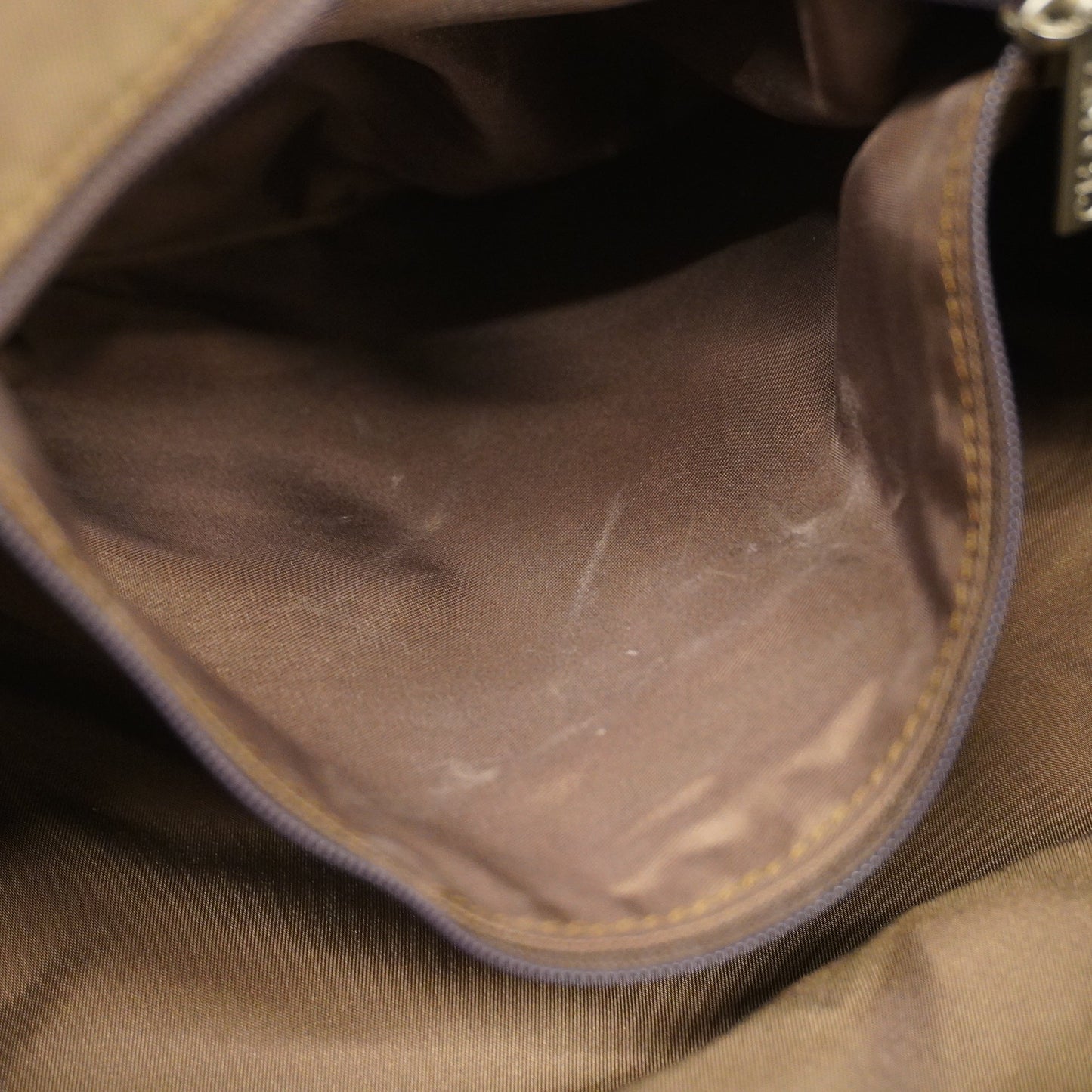 ChanelAuth  New Travel Line Tote Bag Women's Nylon,Leather Khaki