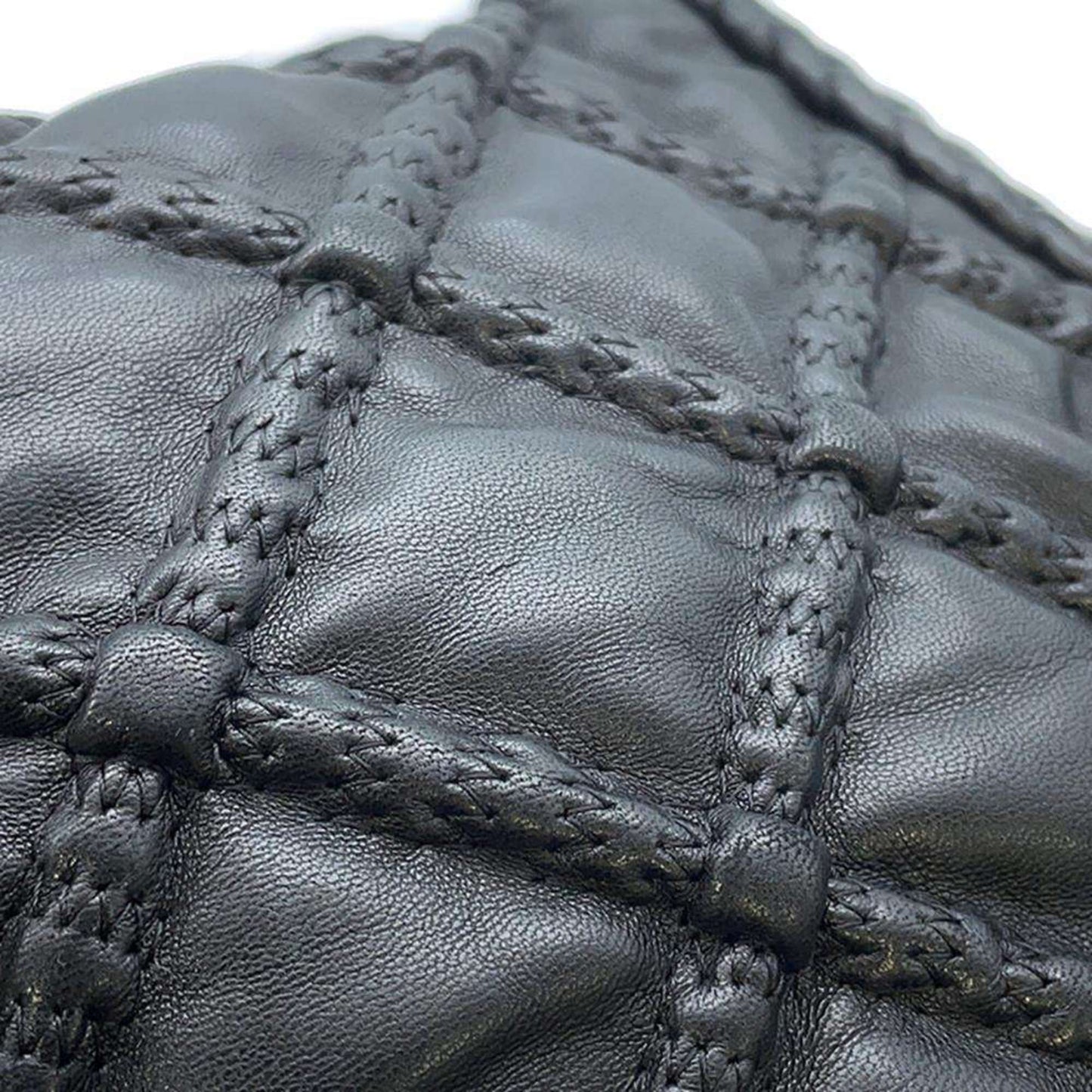 Chanel Shoulder Bag Matelasse Coco Mark Lambskin A36450 CHANEL Hand Black