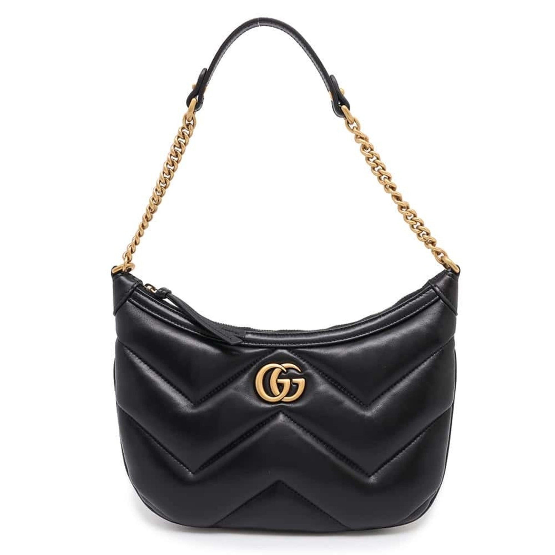 Gucci Black Leather Shoulder Bag ()