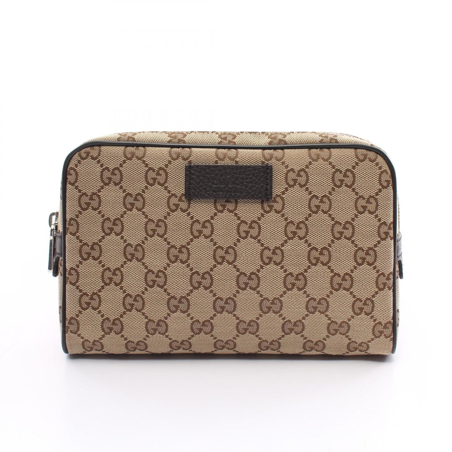 Gucci Beige Brown Canvas Leather Fanny Pack