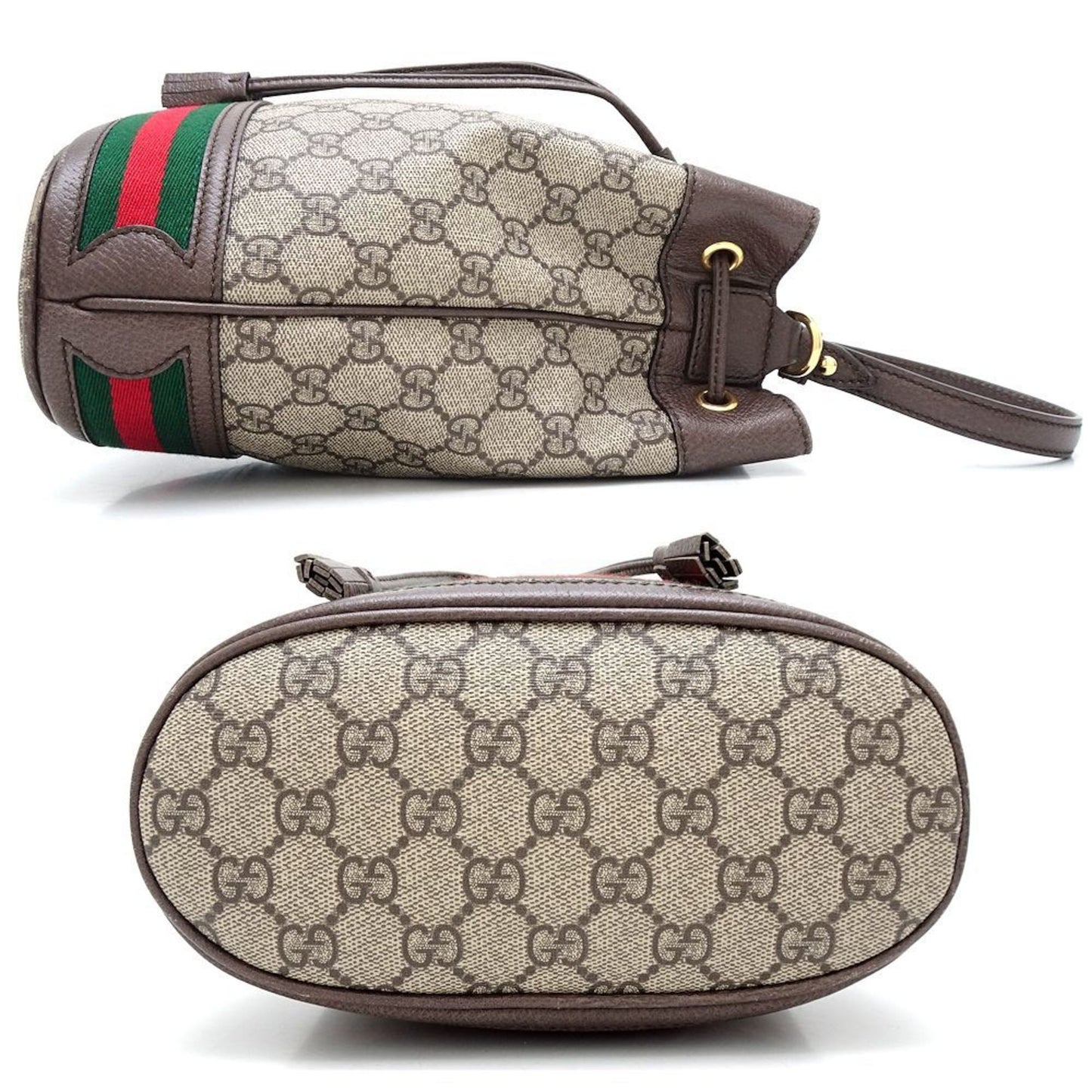 Gucci Beige Brown Gg Supreme Leather Handbag Shoulder Bag