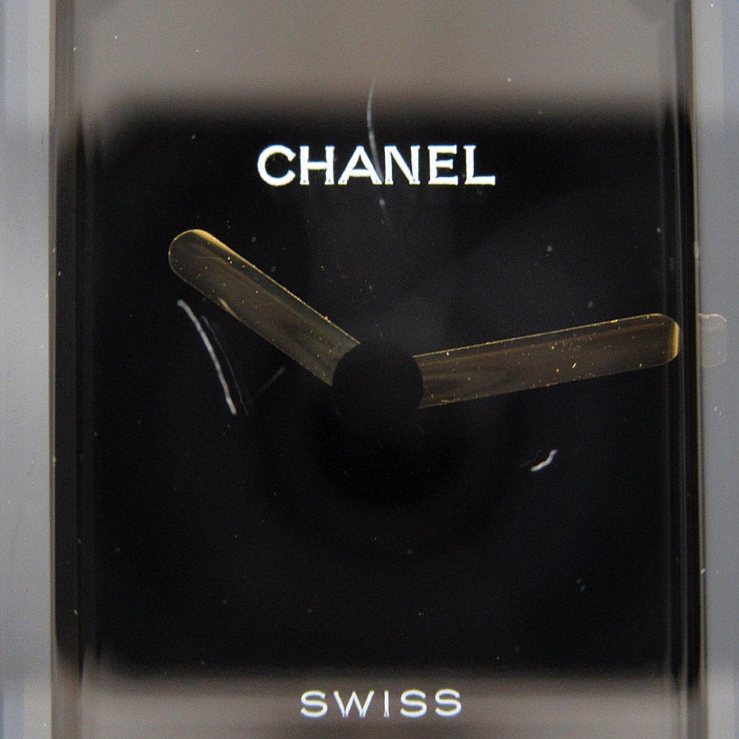 CHANEL Premiere L Wrist Watch H0001 Quartz Black Gold Plated Leather belt H0001