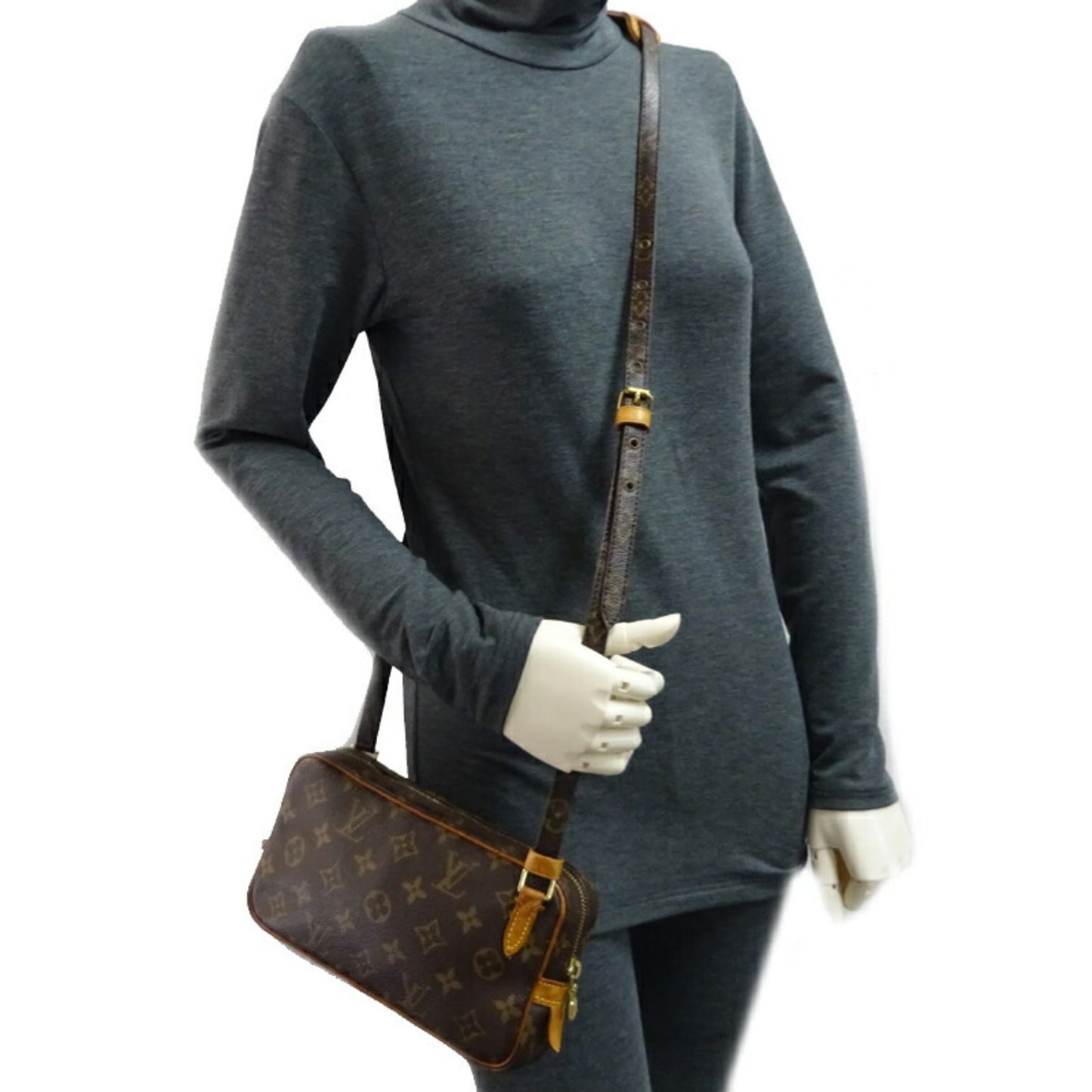 Louis Vuitton Pochette Multi-Bandri??re Women's Men's Shoulder Bag M51828 Monogram Brown