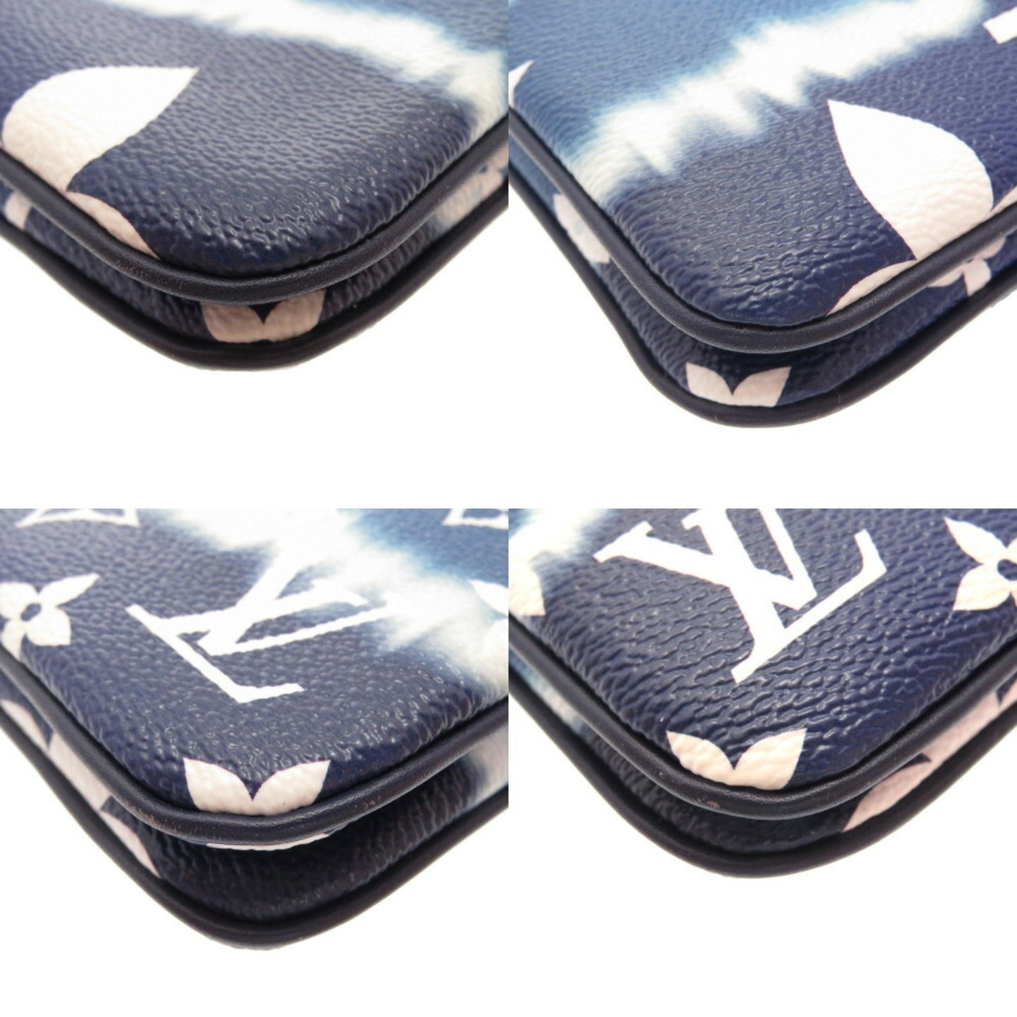 Louis Vuitton Monogram Giant Louis Vuitton Escal Pochette Double Zip M69124 Blue Shoulder Bag