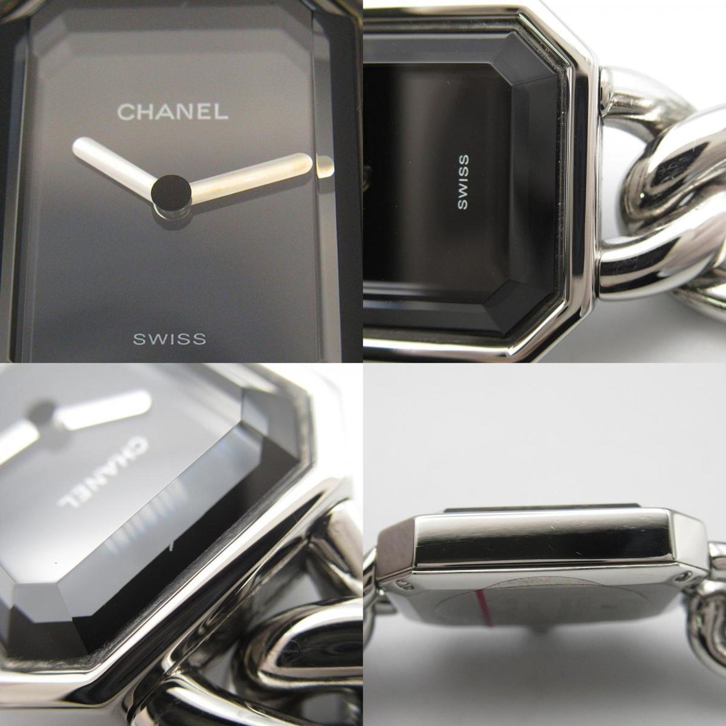 CHANEL Premier S Watch Stainless Steel Ladies Black H0452