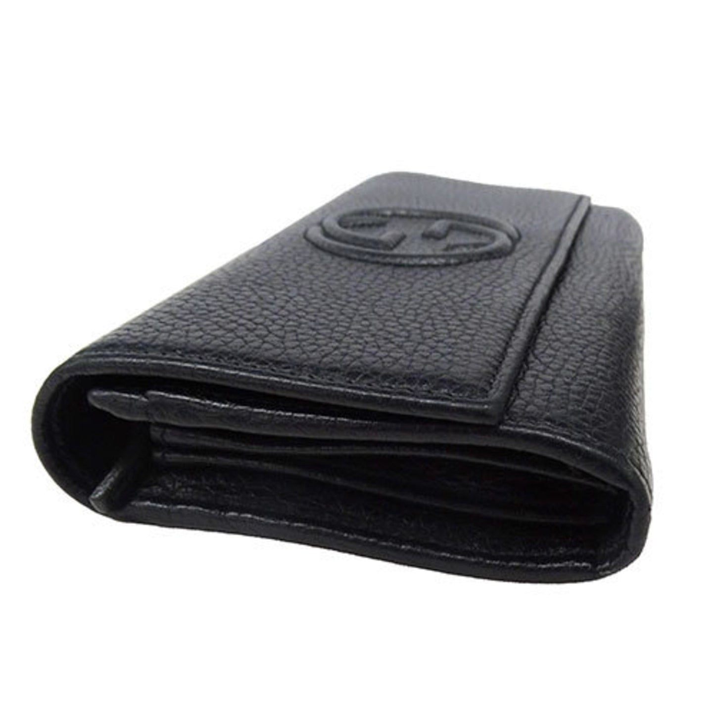 Gucci Black Leather Long Wallet (Bi-Fold)