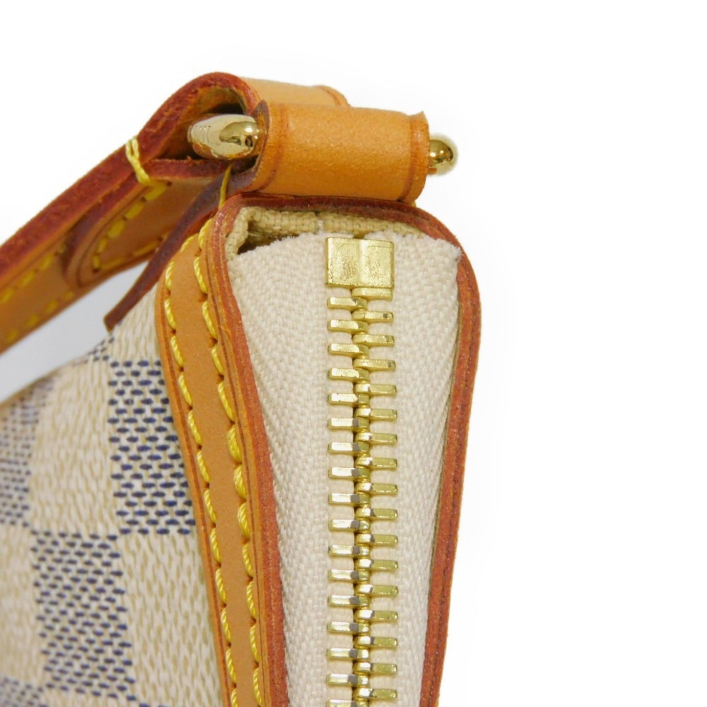 LOUIS VUITTON Shoulder Bag Syracuse PM Logo Crossbody White Natural Damier Azur Ivory N41113 Men's Women's