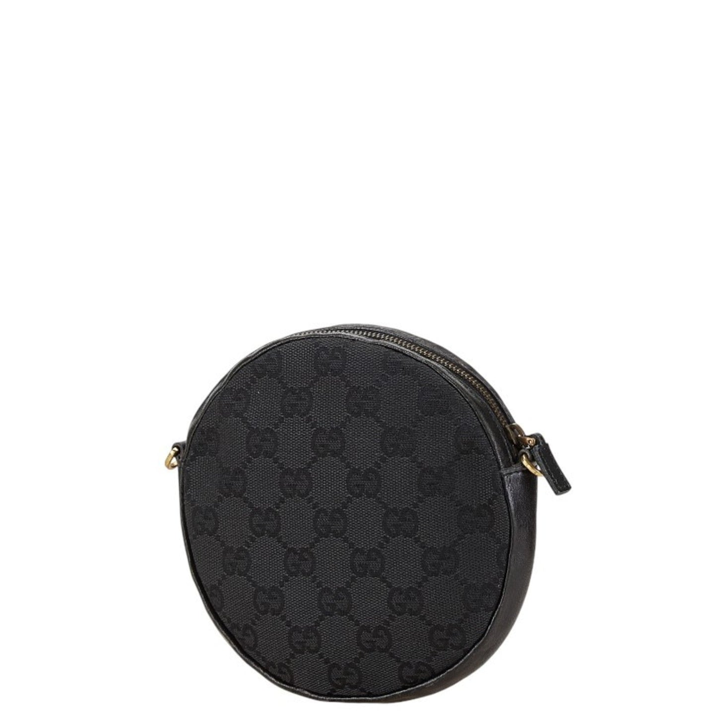 Gucci Black Canvas Leather Shoulder Bag