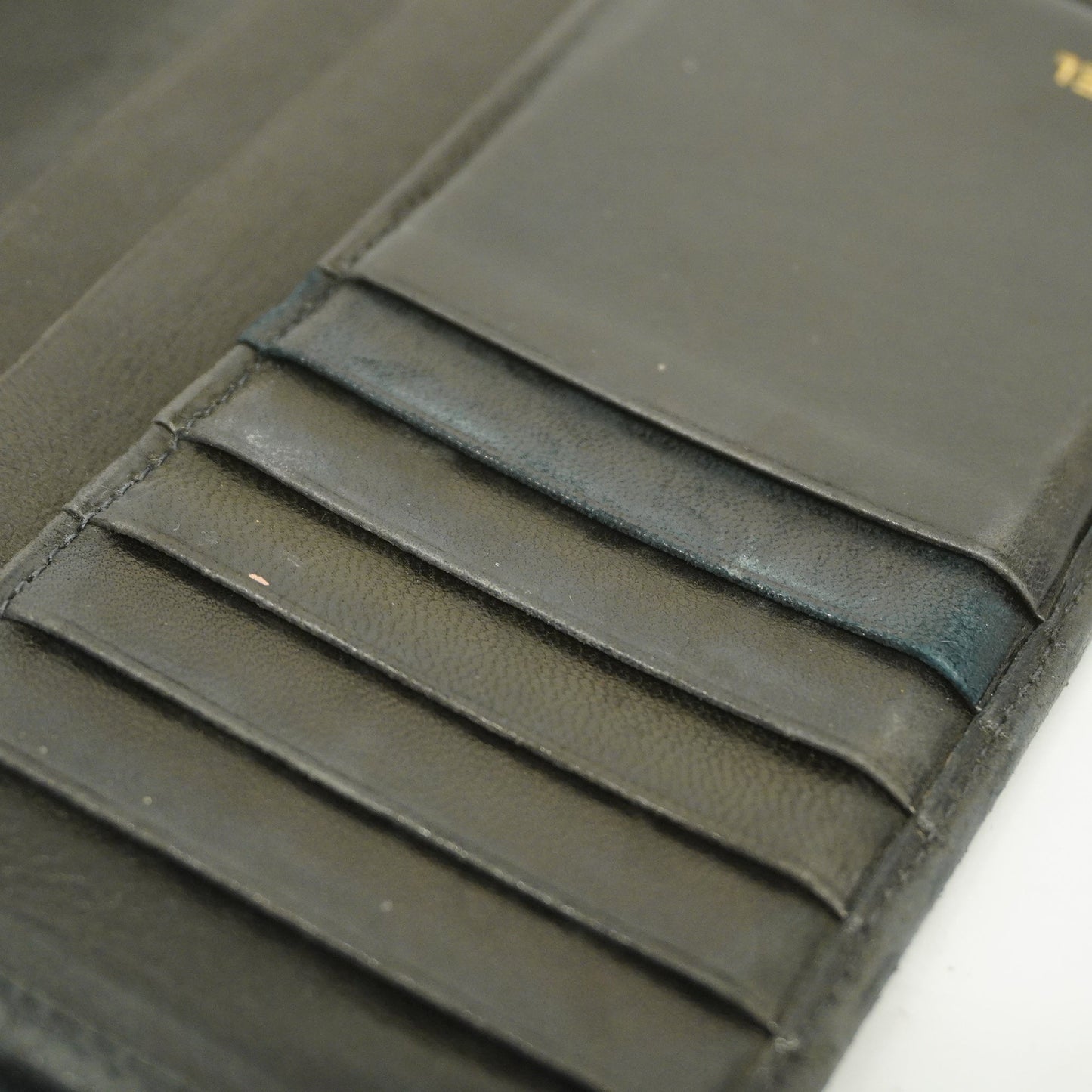 ChanelAuth  Bicolor Bi-fold Wallet Women's Lambskin Black