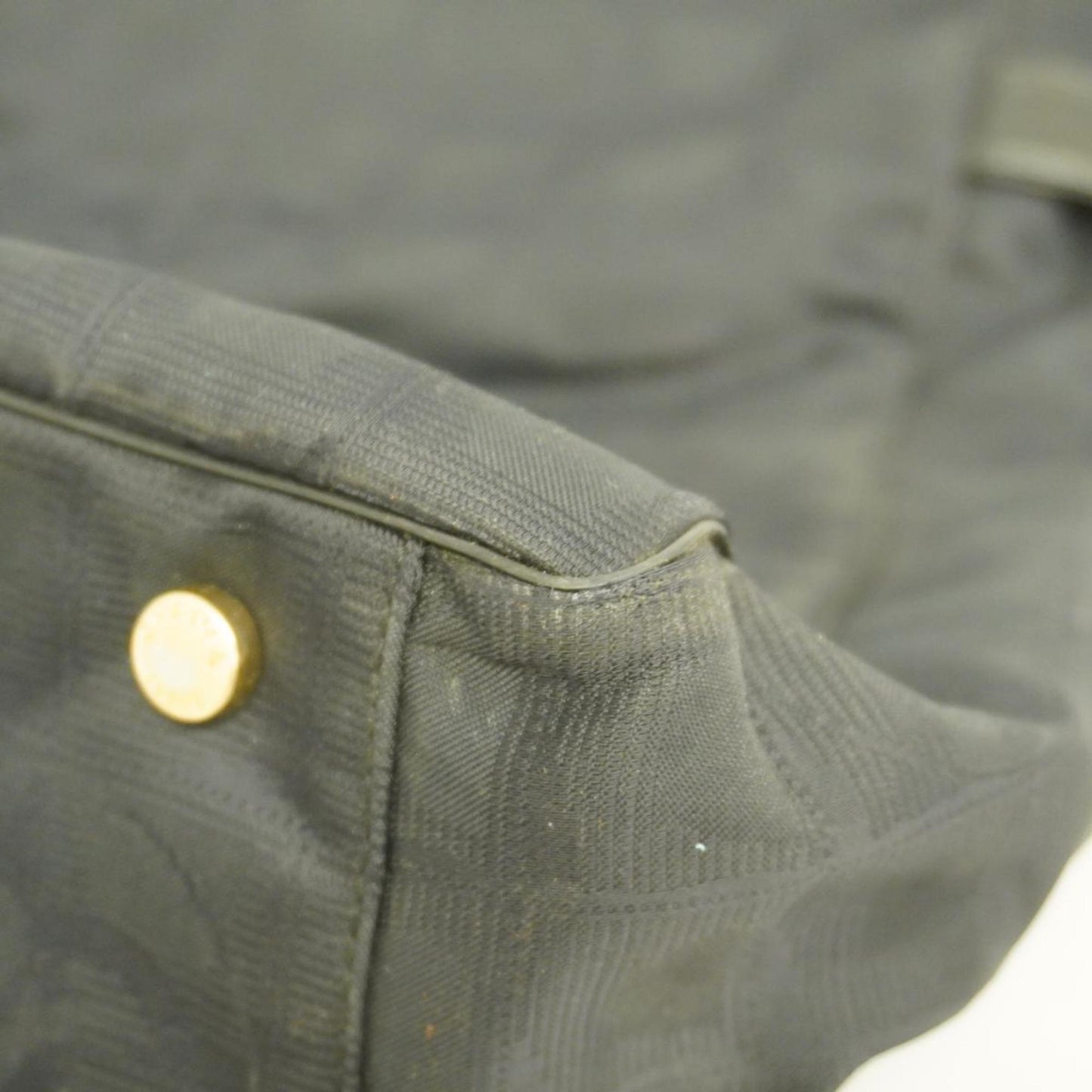 Chanel Tote Bag New Travel Nylon Black Champagne Women's