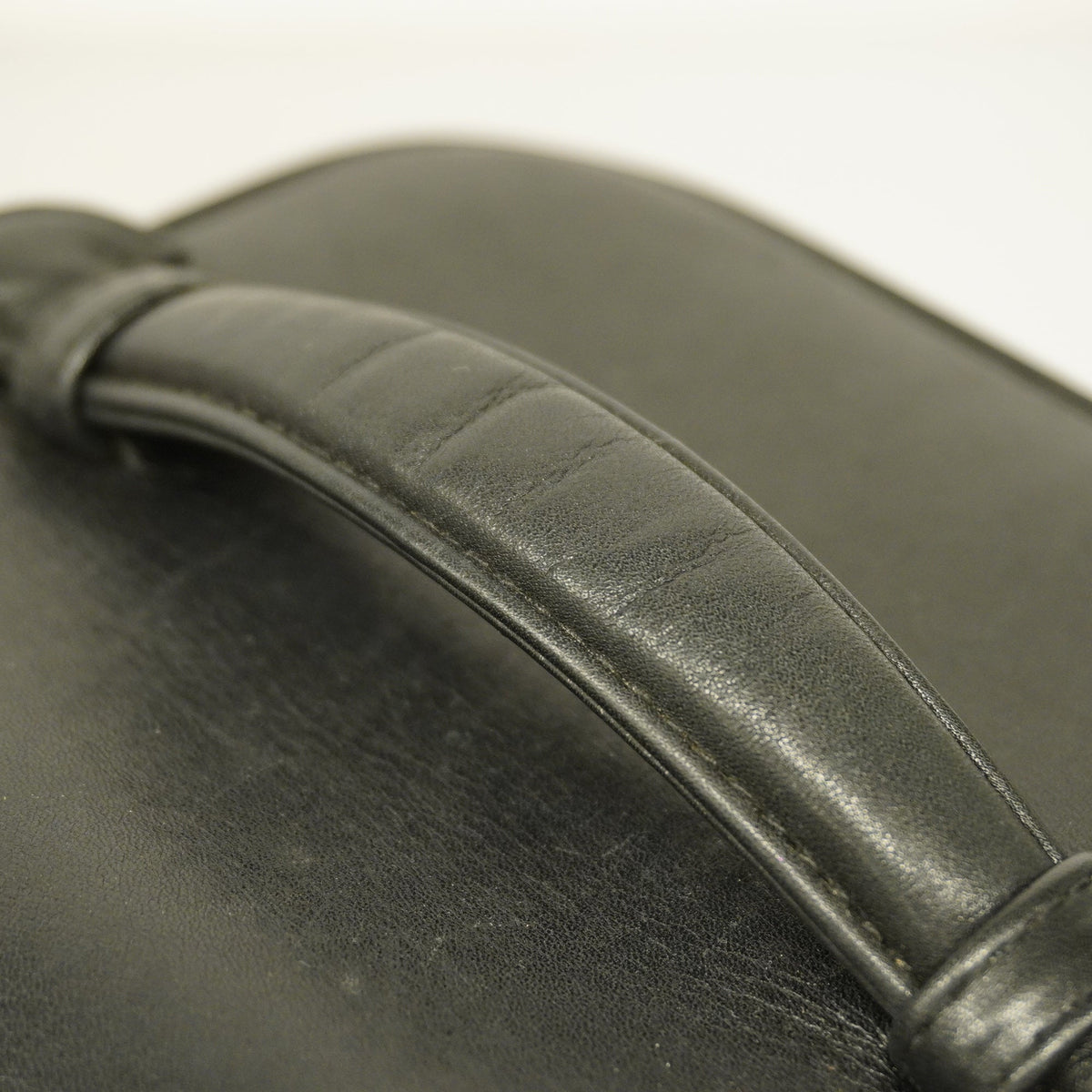 ChanelAuth  Bicolor Vanity Bag Women's Leather Vanity Bag Black