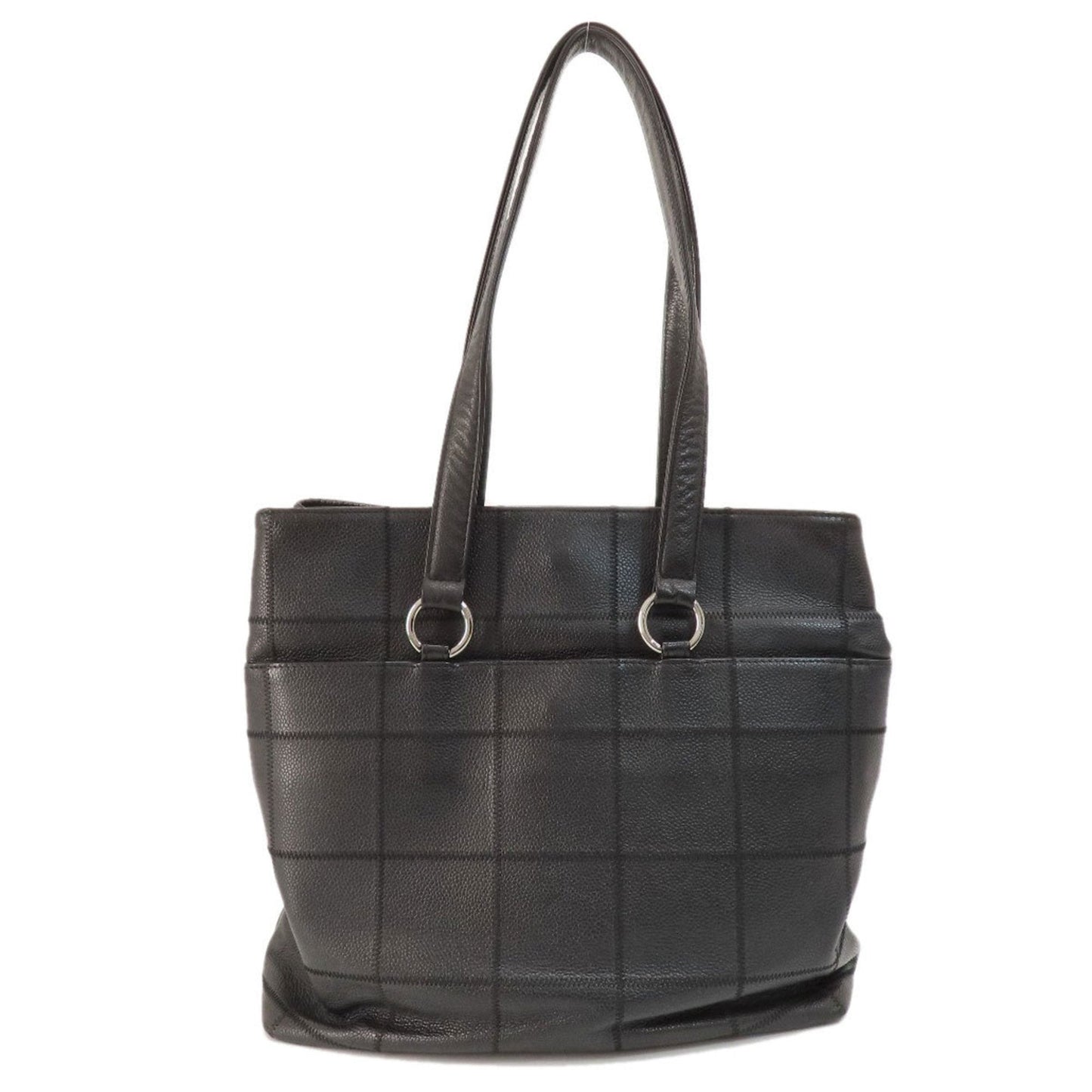 CHANEL Chocolate Bar Tote Bag Caviar Skin Women's