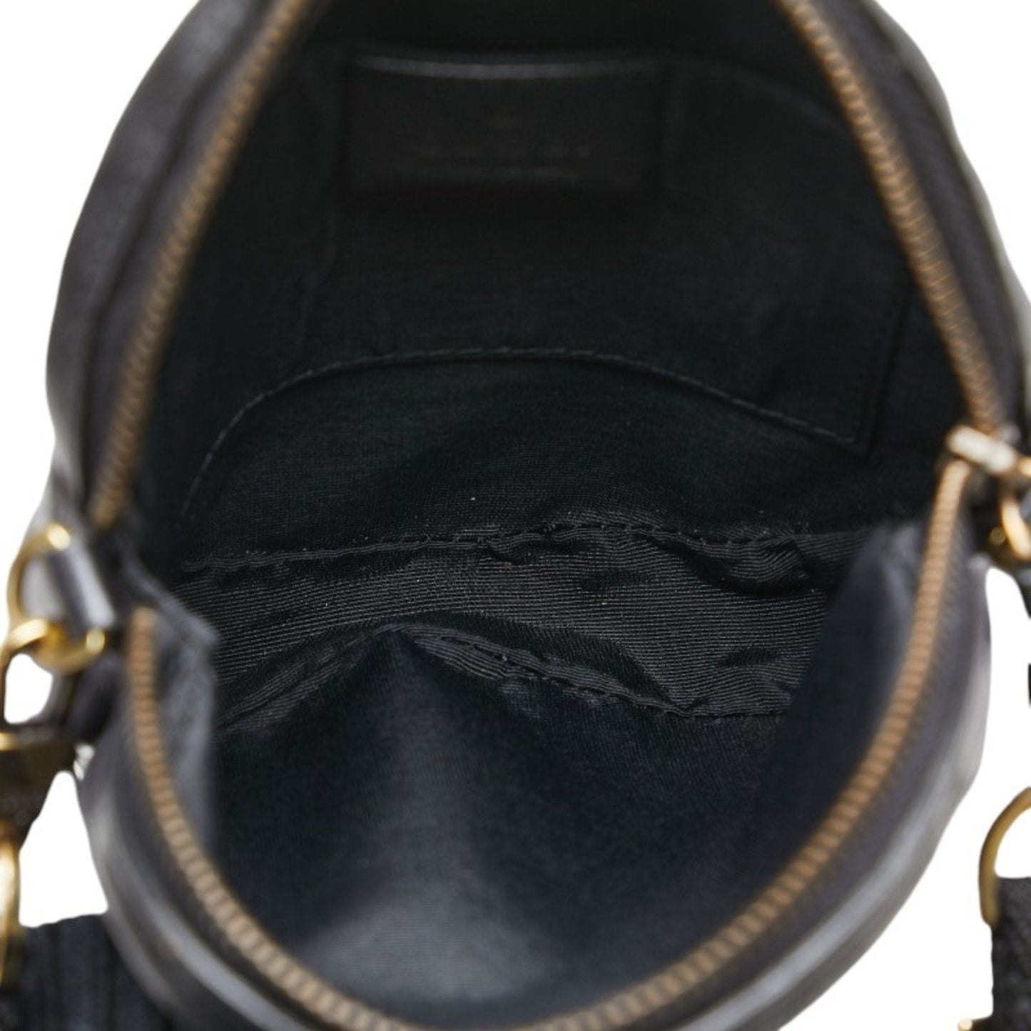 Gucci Black Canvas Leather Shoulder Bag