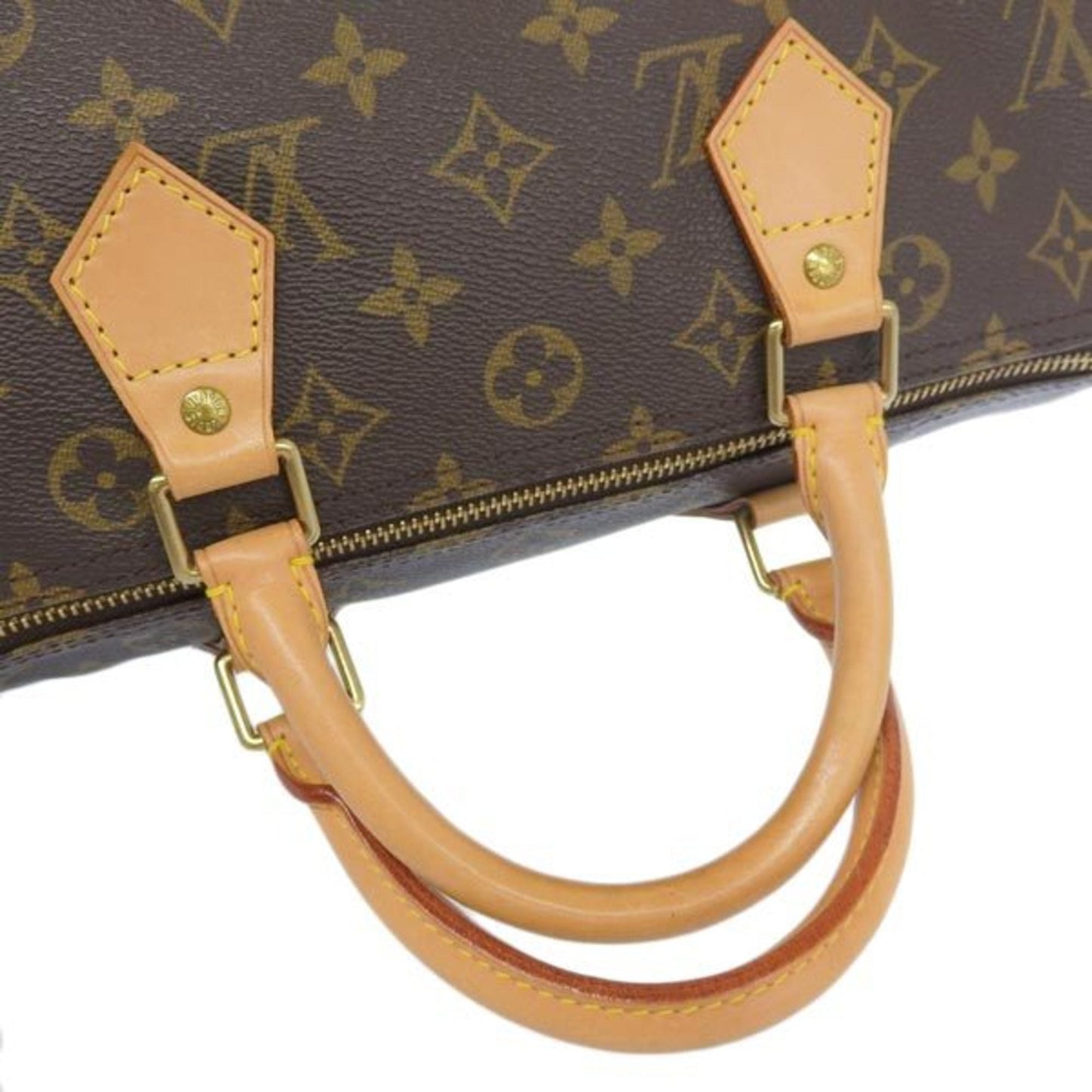 LOUIS VUITTON Monogram Speedy 30 Handbag Mini Boston Bag M41526 Brown Women's