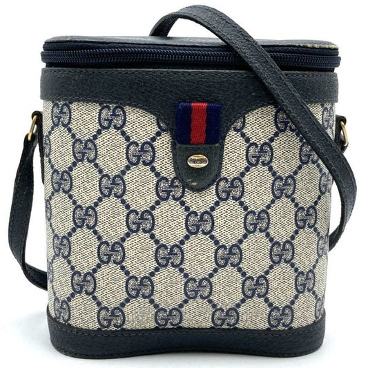 Gucci Navy Gg Supreme Canvas Shoulder Bag ()