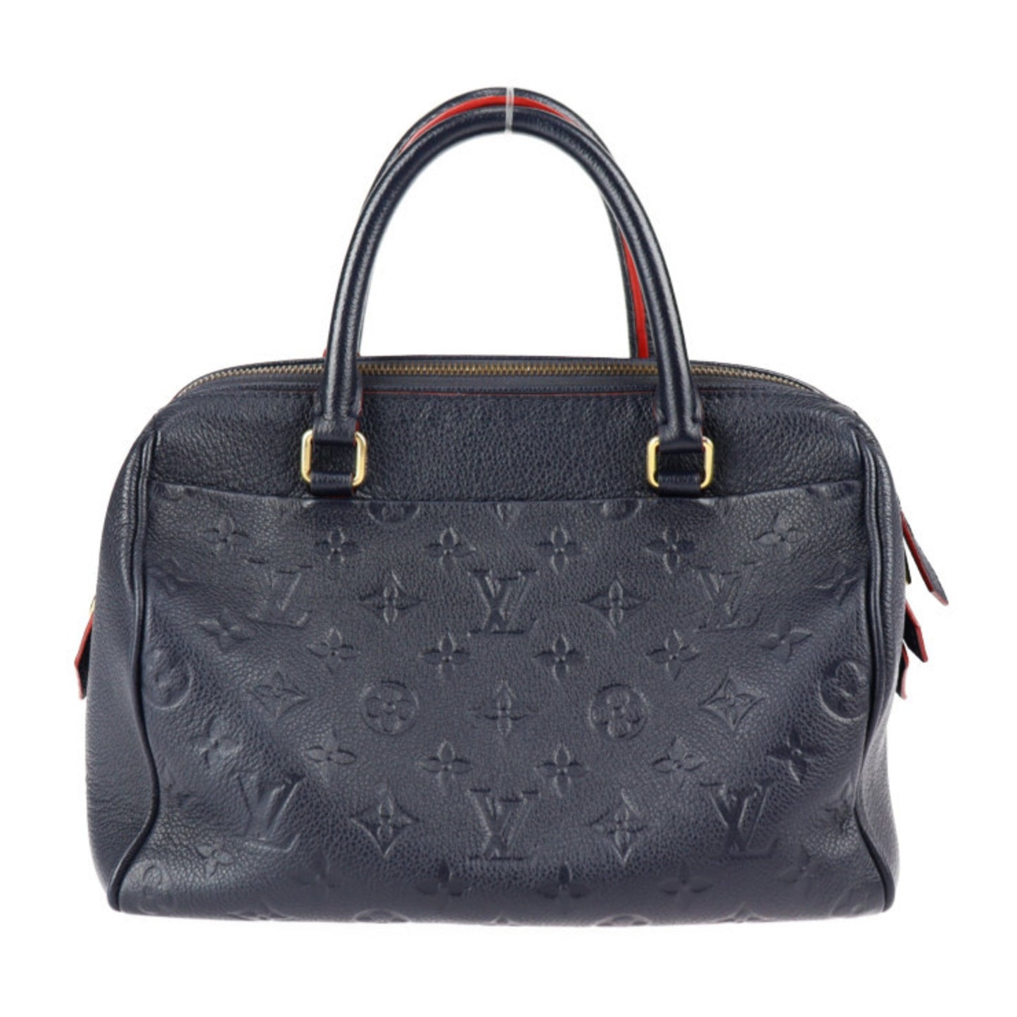 LOUIS VUITTON Speedy Bandouliere 25 Handbag M43501 Monogram Empreinte Marine Rouge Gold Hardware 2WAY Shoulder Bag Vuitton