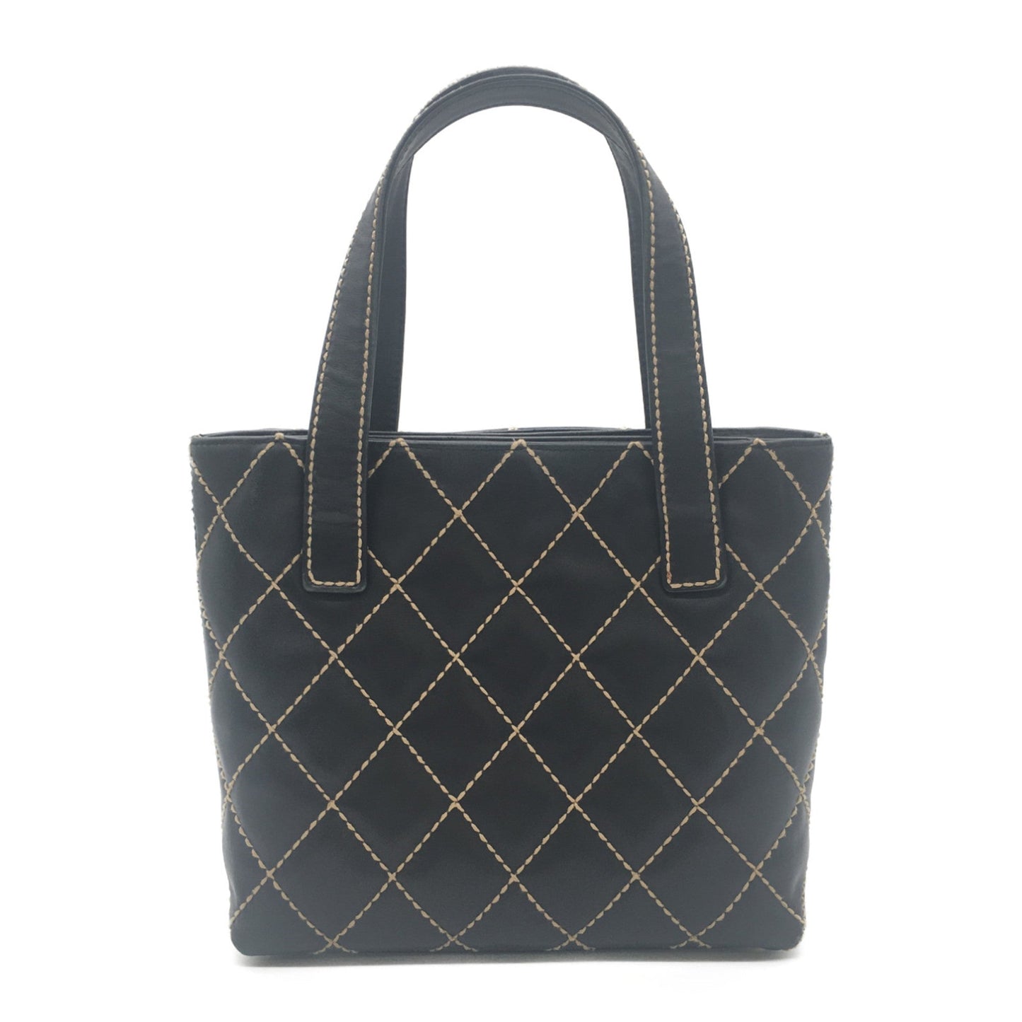 CHANEL ChainShoulder Beige Caviar Skin (Grained Calf)