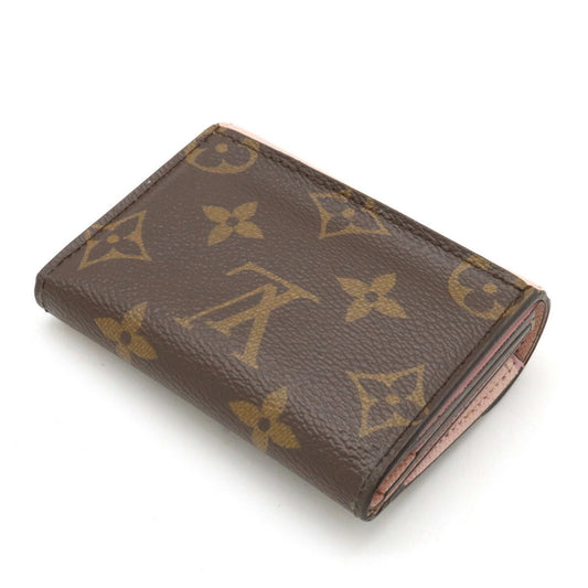 LOUIS VUITTON Monogram Portefeuille Zoe Trifold Wallet Leather Rose Ballerine Pink M62933