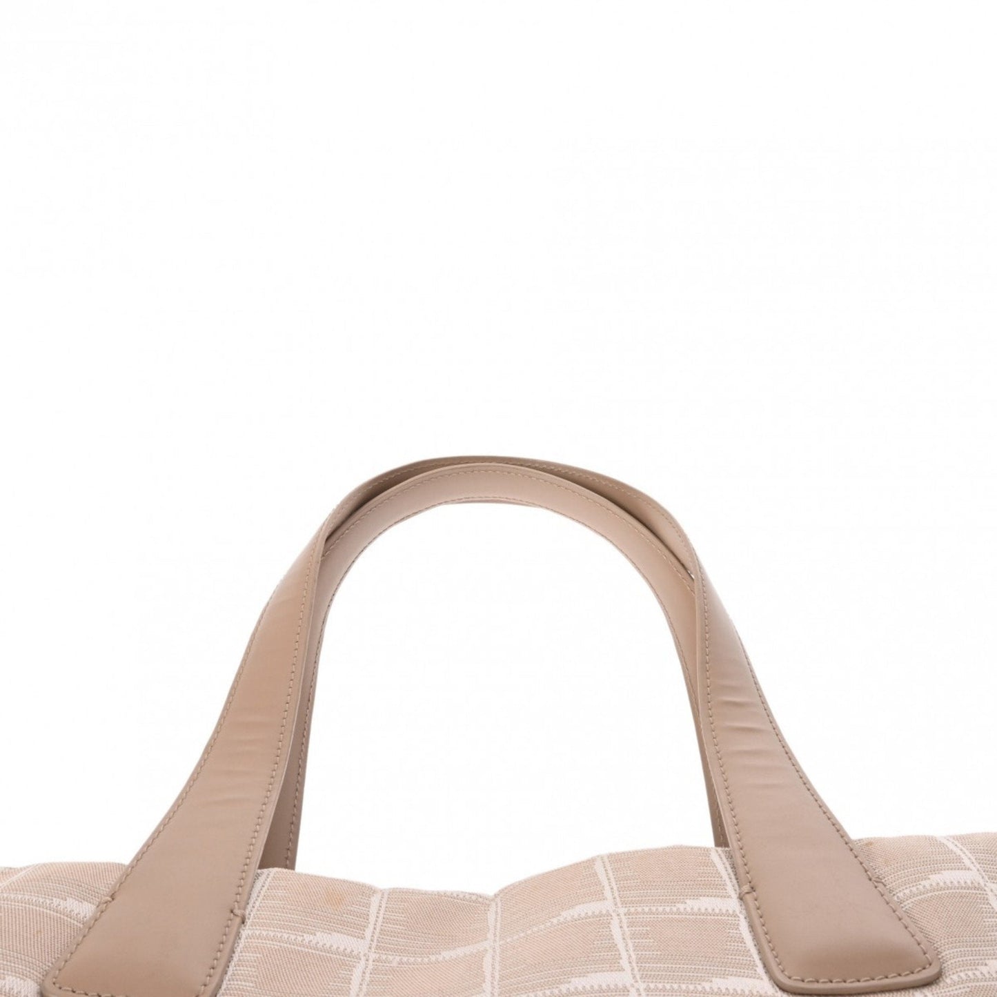 CHANEL New Travel Line Tote MM Beige A15991 Women's Nylon Handbag