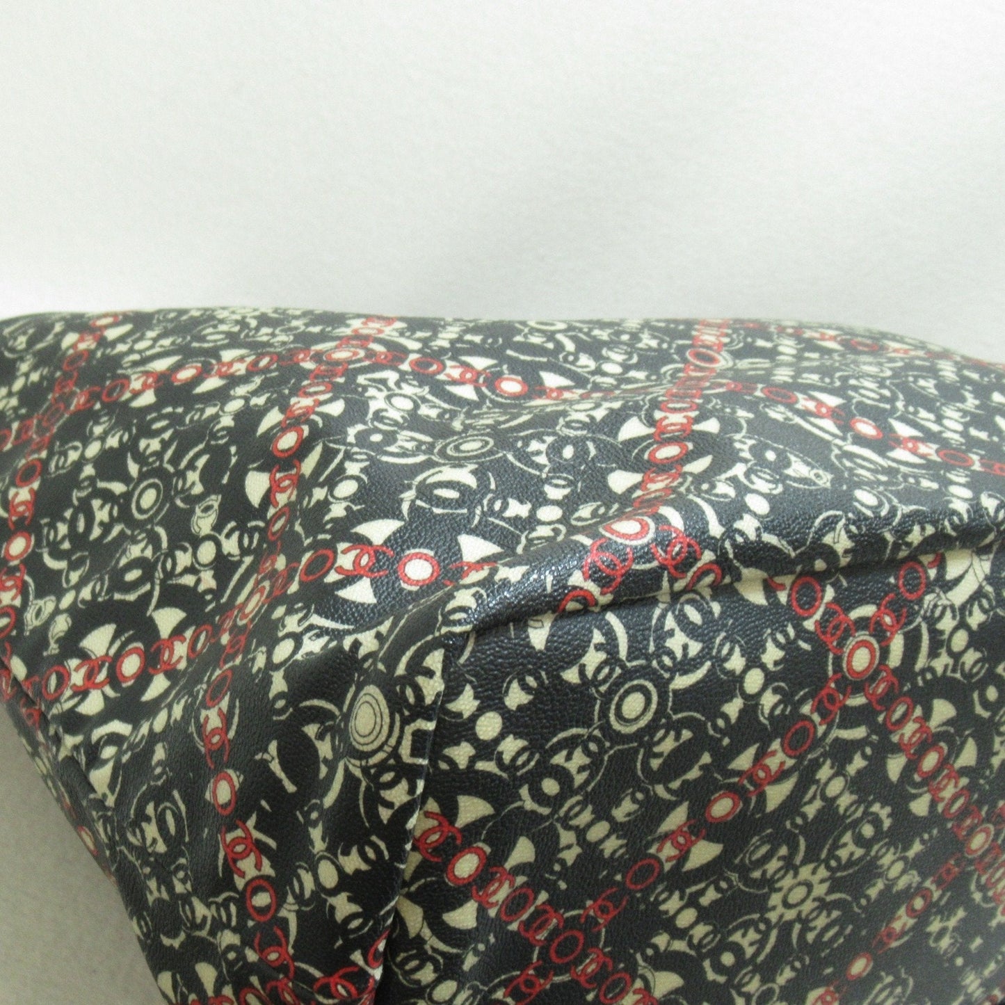 CHANEL Tote Bag Black PVC coated canvas A36181