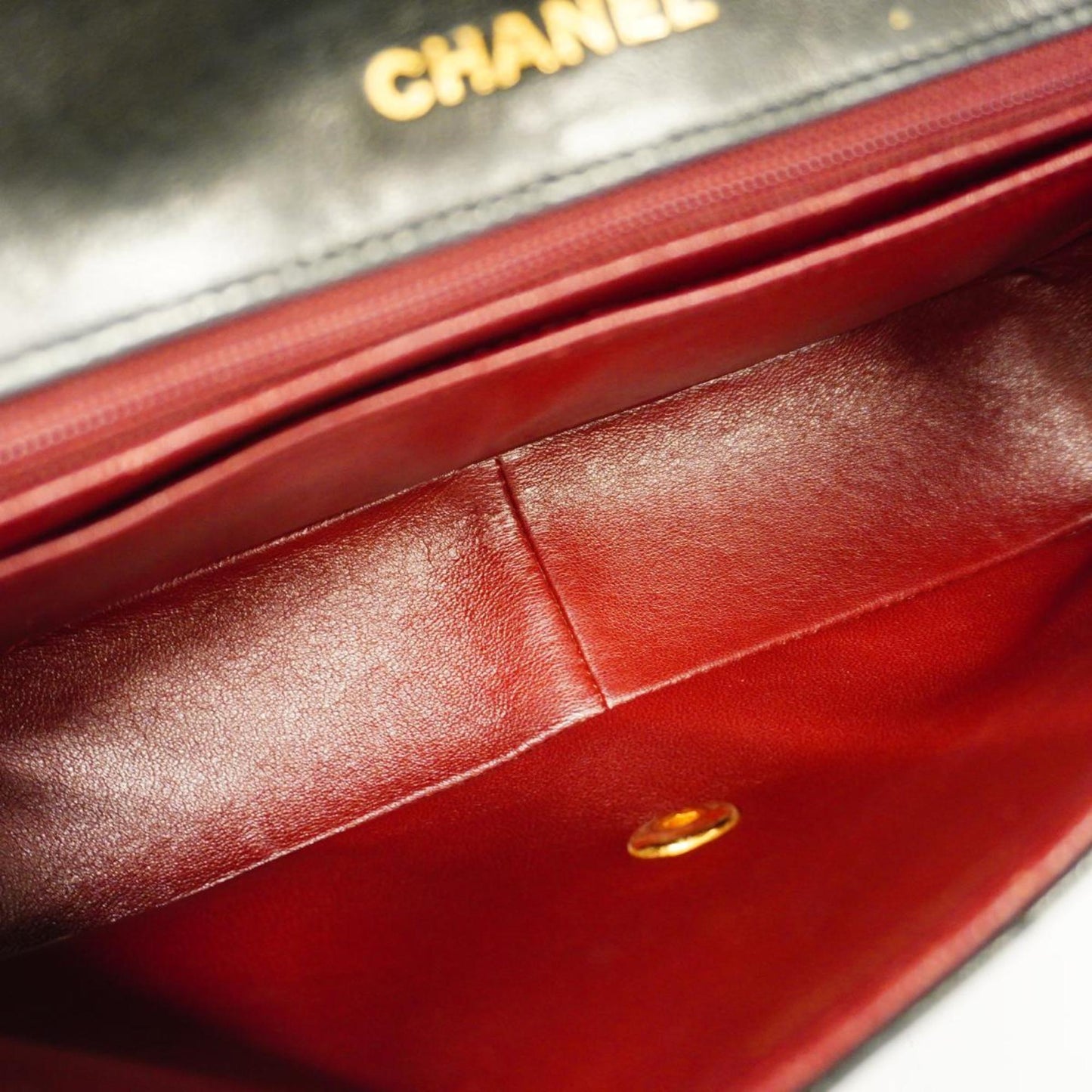 Chanel Shoulder Bag Matelasse Chain Lambskin Black Women's