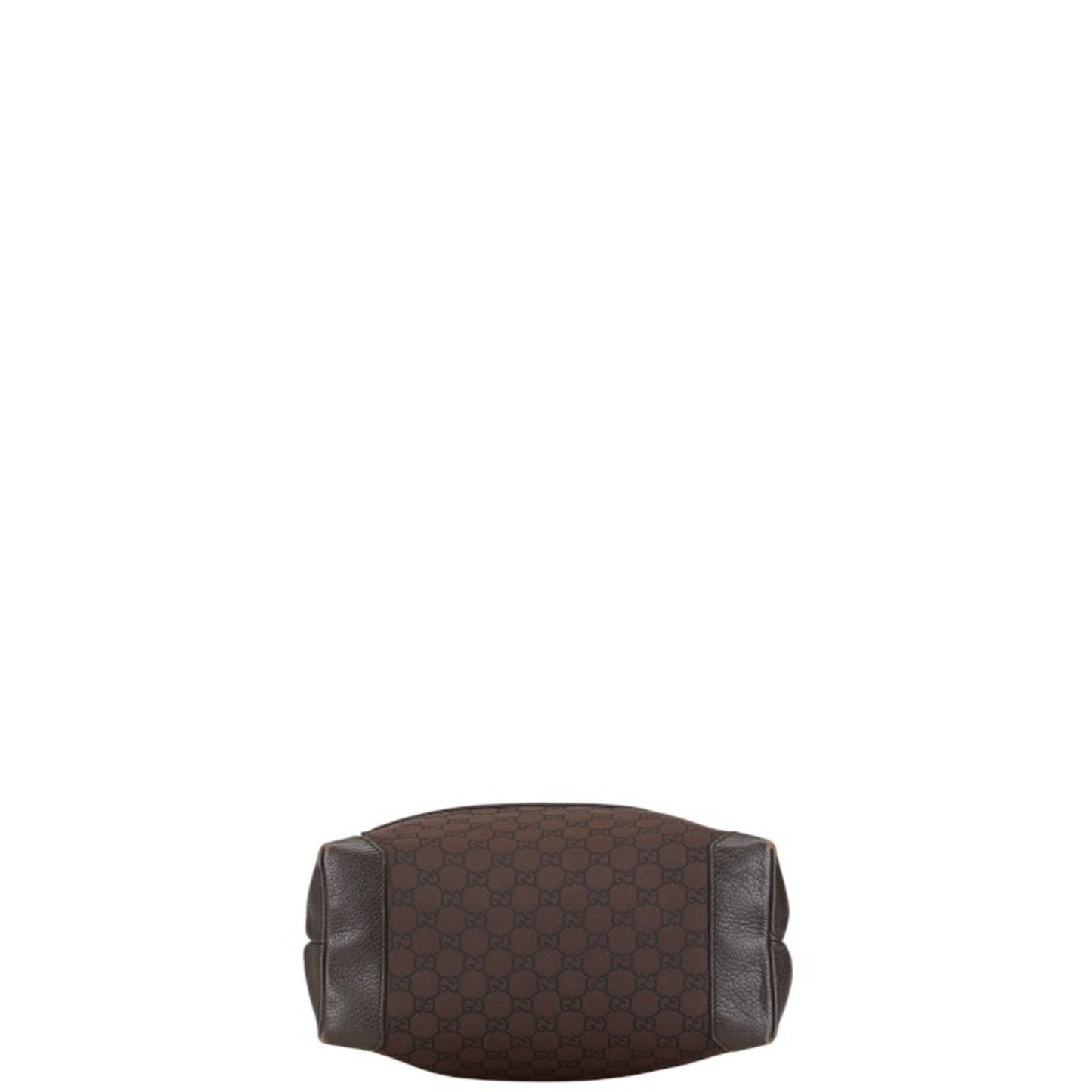 Gucci Brown Canvas Leather Shoulder Bag Tote Bag