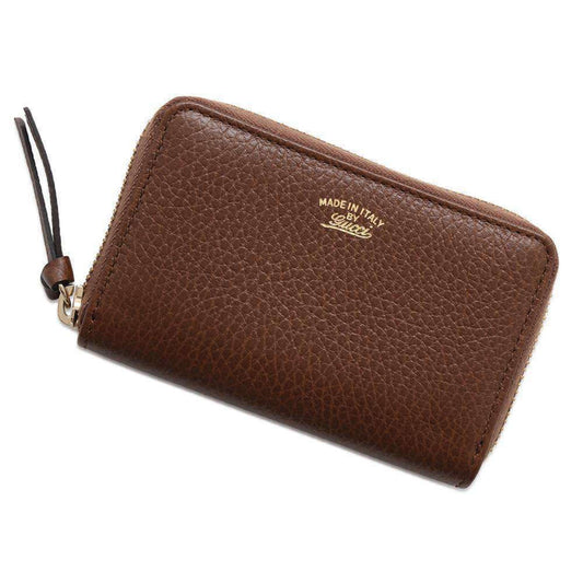 Gucci Brown Leather Coin Purse/Coin Case ()