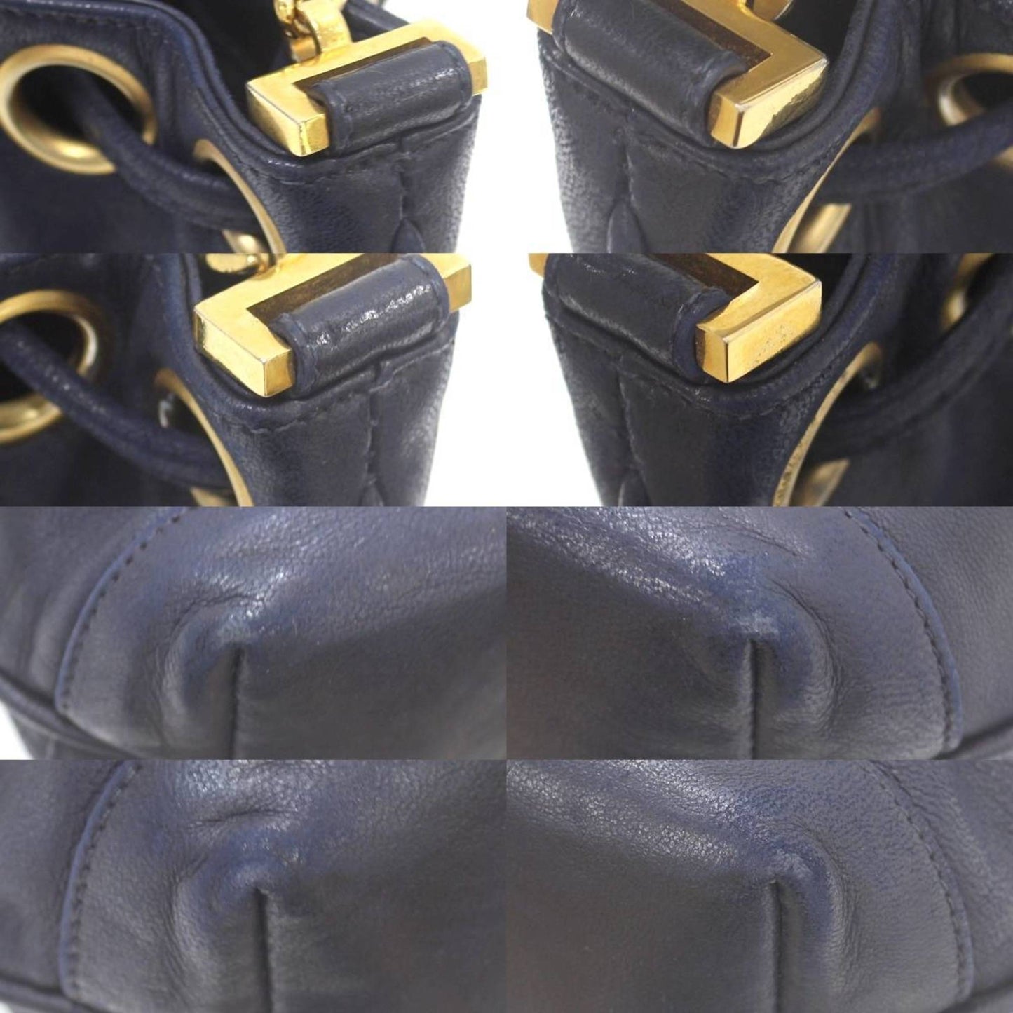 CHANEL Shoulder Bag Navy