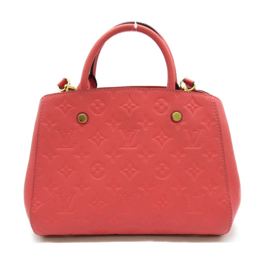 LOUIS VUITTON Montagne BB Shoulder Bag Pink Blossom Monogram empreinte leather M42295