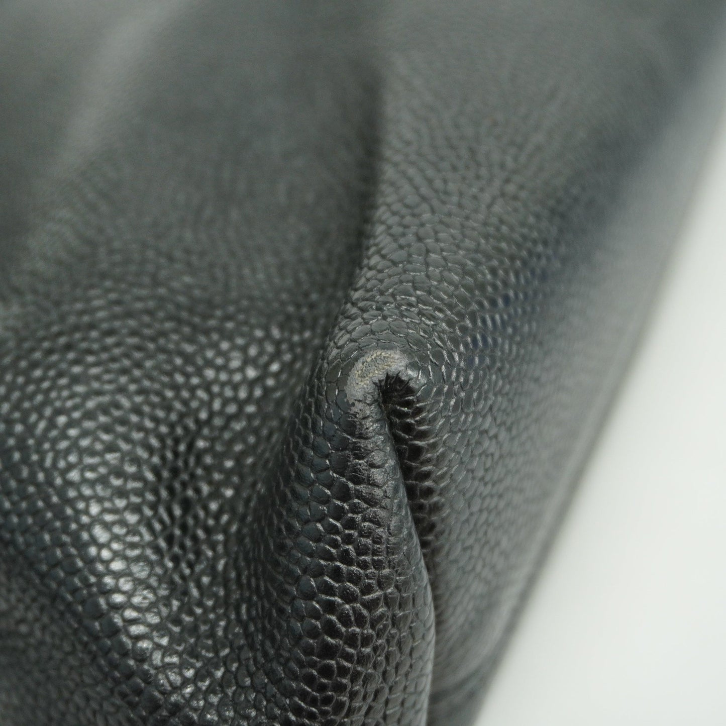 ChanelAuth  Tote Bag Women's Caviar Leather Black