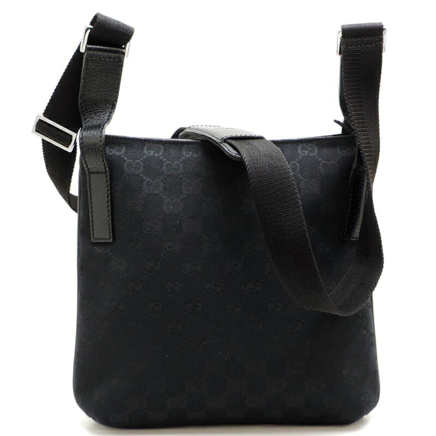 Gucci Black Gg Canvas Shoulder Bag