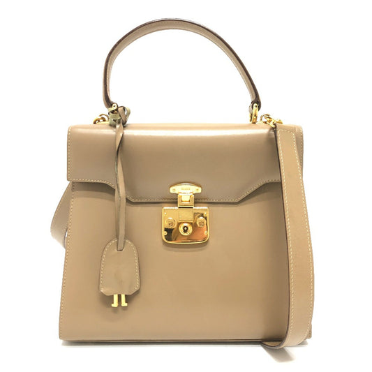 Gucci Beige Leather Handbag ()
