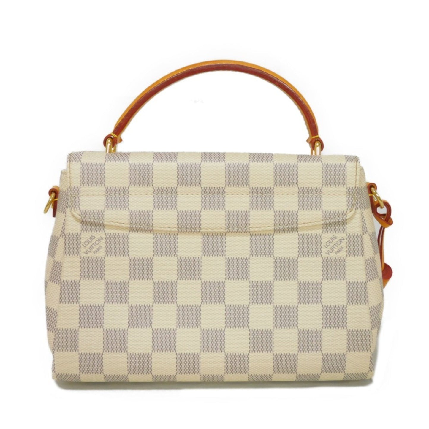 LOUIS VUITTON Handbag Croisette Tassel Ivory 2WAY Shoulder Bag Damier Azur Rose Ballerine N41581 Women's