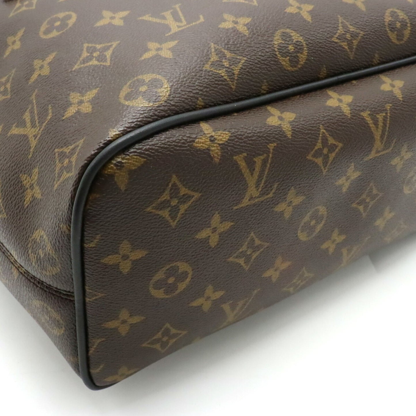 LOUIS VUITTON Monogram Macassar Parc Rucksack Backpack Shoulder Bag M40637