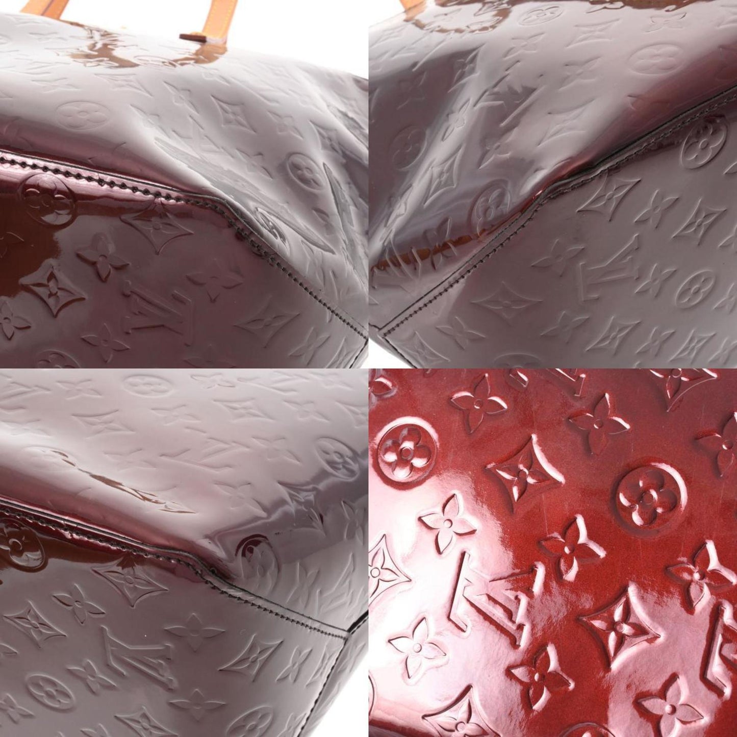 LOUIS VUITTON Vernis Bellevue GM Amaranto M93589 Ladies Monogram Tote Bag