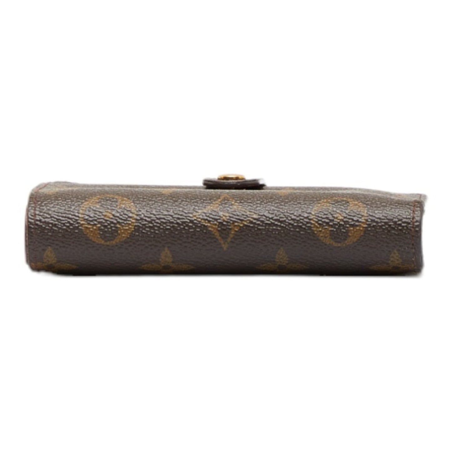 LOUIS VUITTON Monogram Viennois Bifold Wallet M61663 Brown PVC Leather Women's