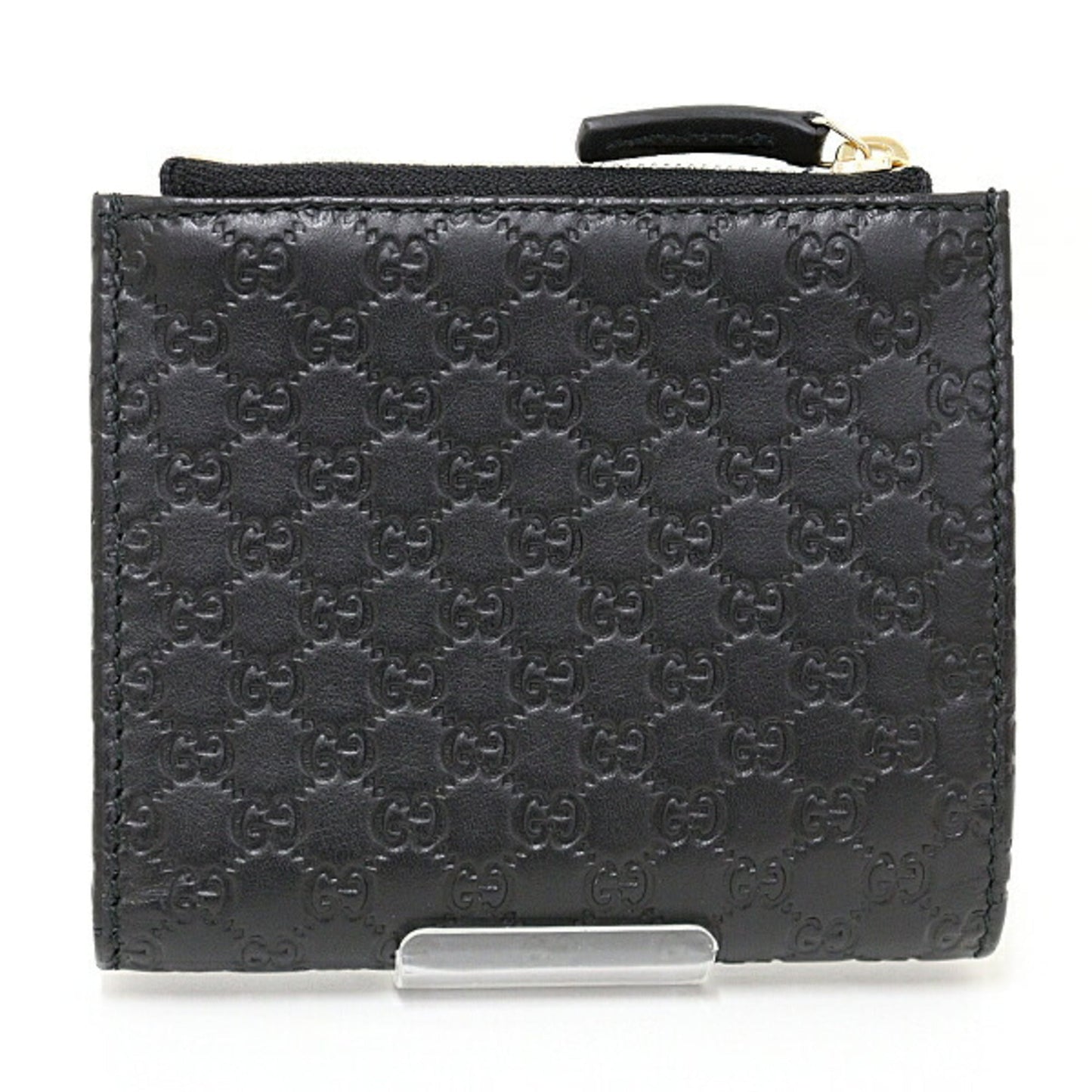Gucci Black Pink White Yellow Leather Wallet (Bi-Fold)