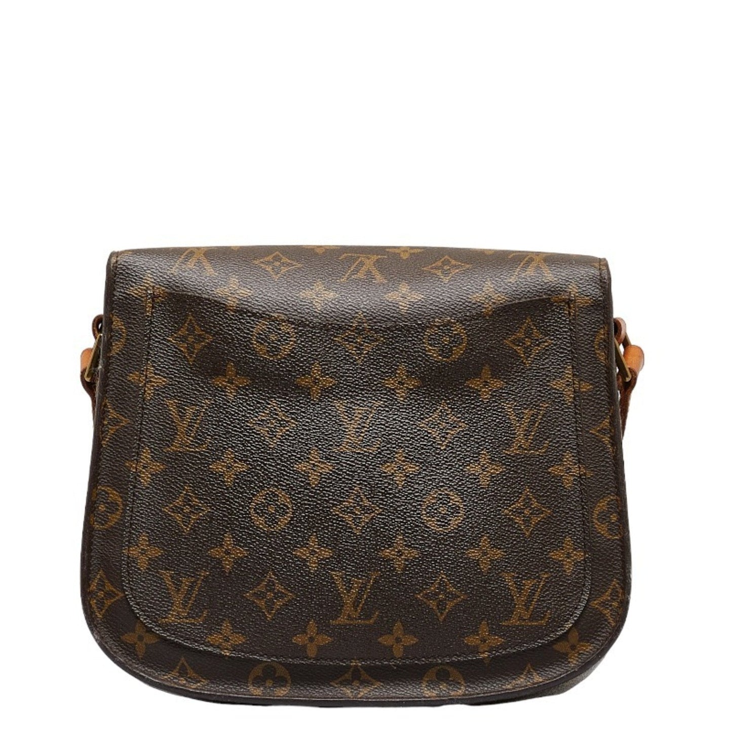 LOUIS VUITTON Monogram Saint-Clue GM Shoulder Bag M51242 Brown PVC Leather Women's