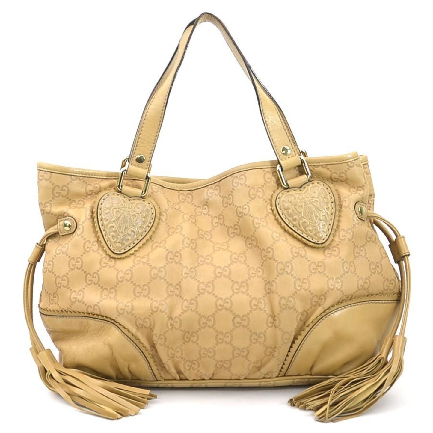 Gucci Beige Leather Handbag ()