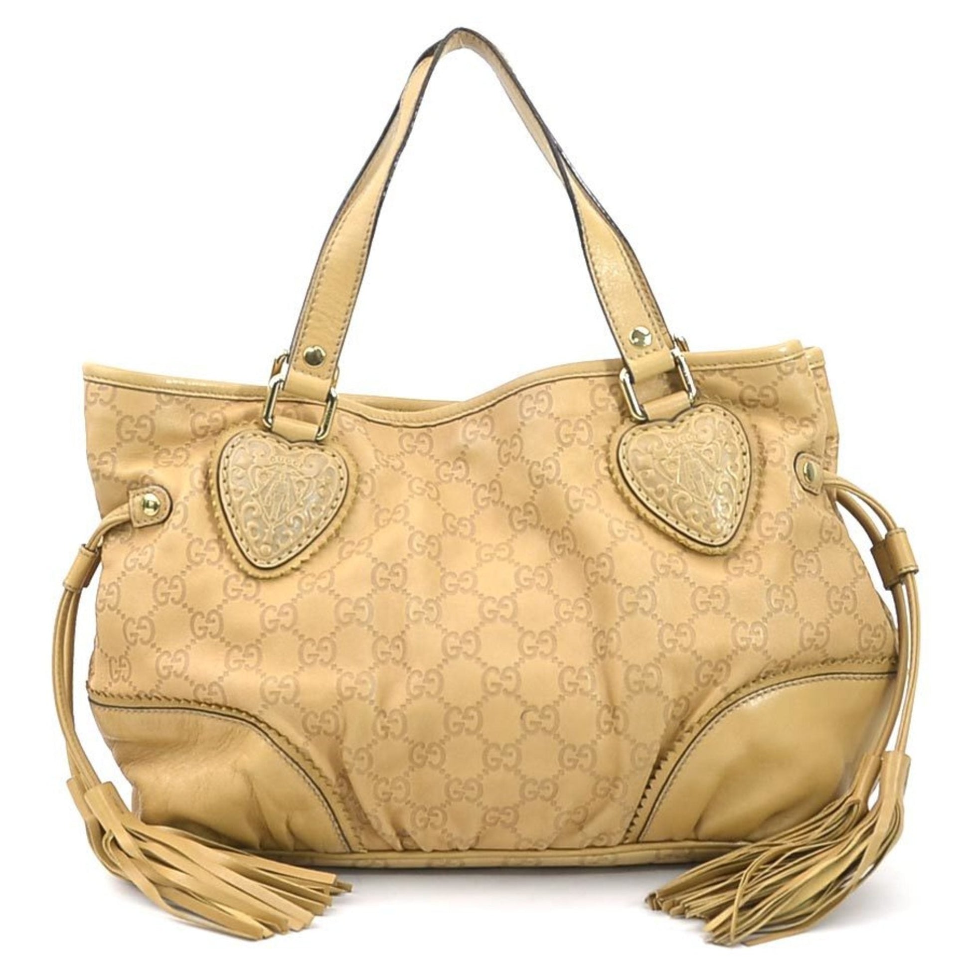 Gucci Beige Leather Handbag ()